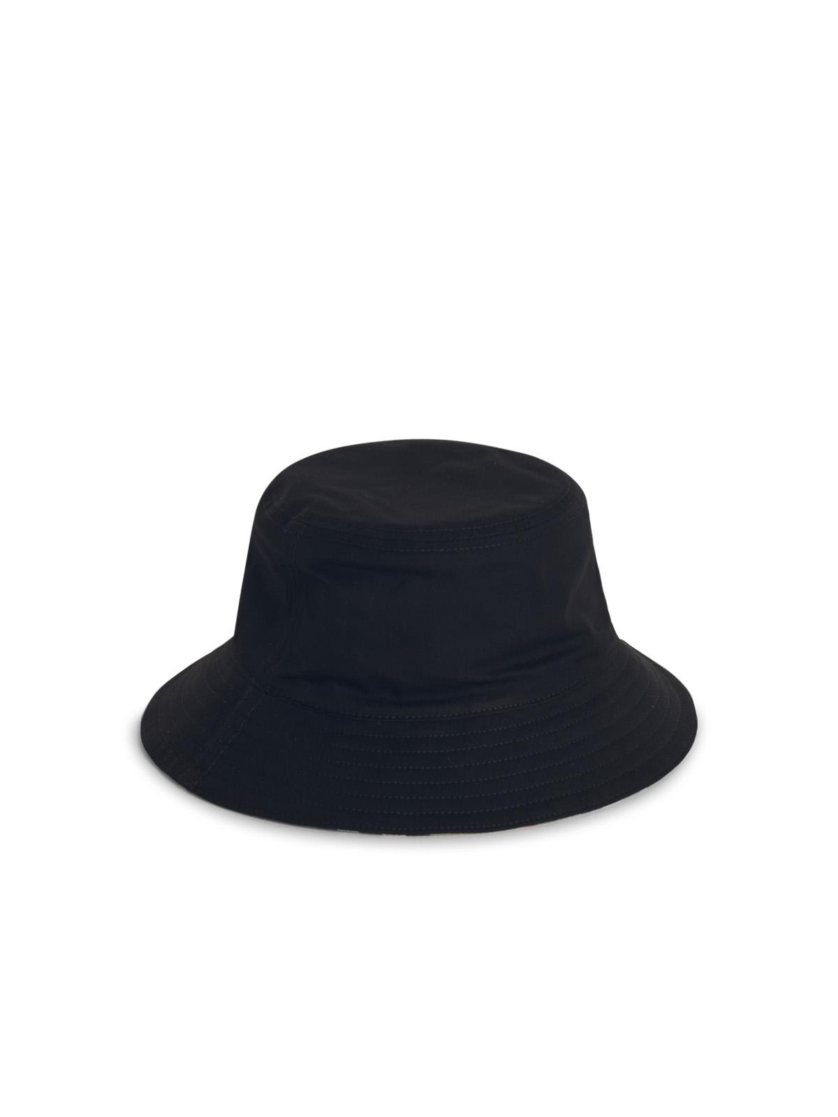 Burberry Reversible Logo-embroidered Twill Bucket Hat In Black