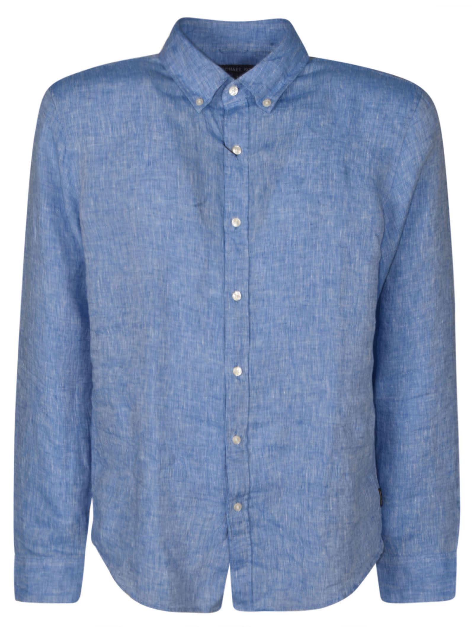 Shop Michael Kors Classic Plain Shirt In Blue