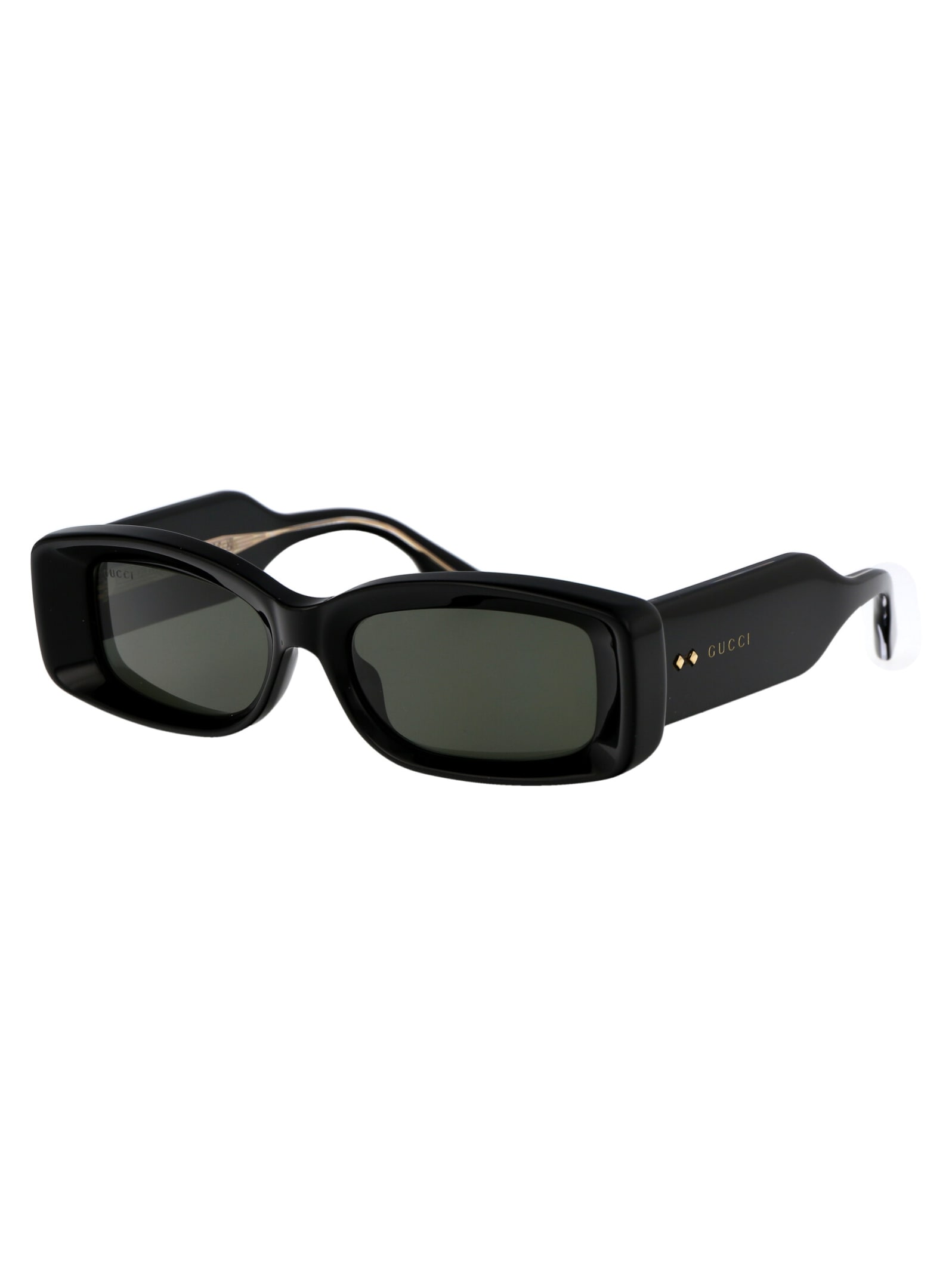 Shop Gucci Gg1528s Sunglasses In 001 Black Black Grey