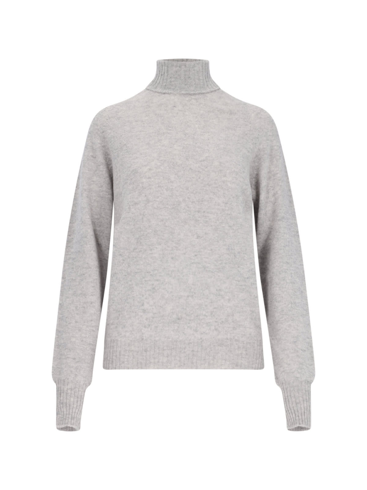 Shop Ma'ry'ya Classic Turtleneck Sweater In Gray