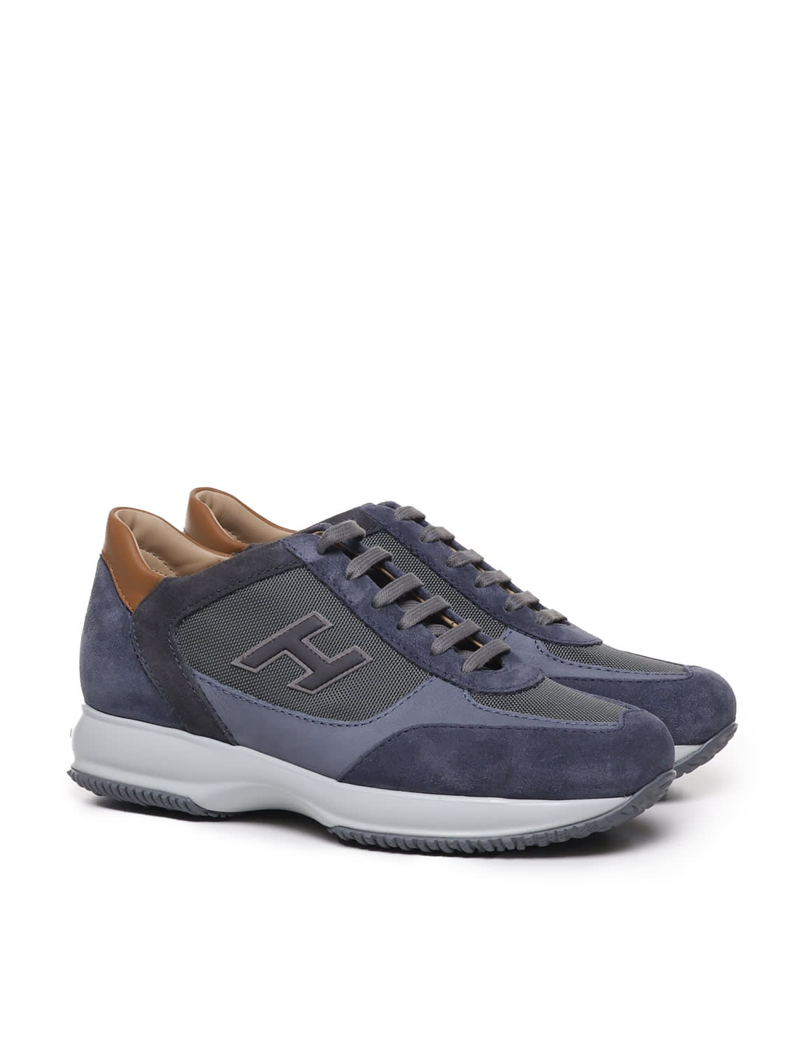 Shop Hogan Interactive Sneakers In Blue