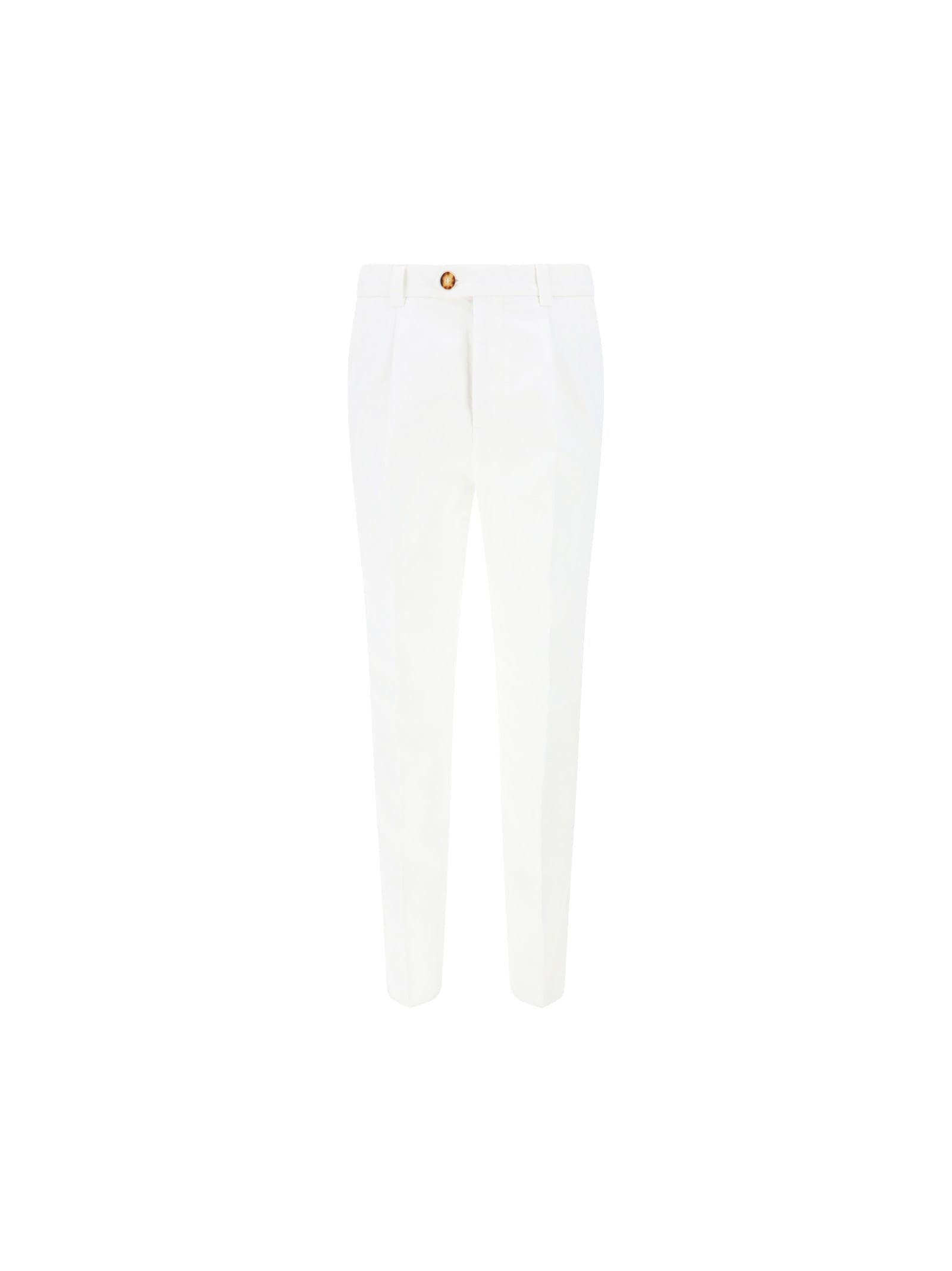 Shop Brunello Cucinelli Pants In White