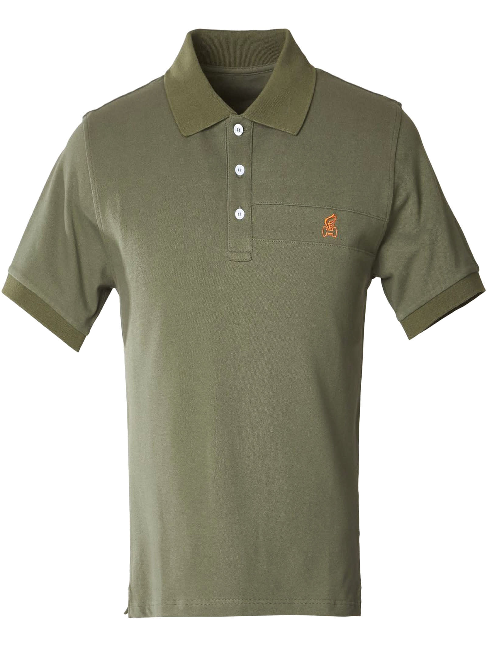 Hogan Green Cotton Polo Shirt