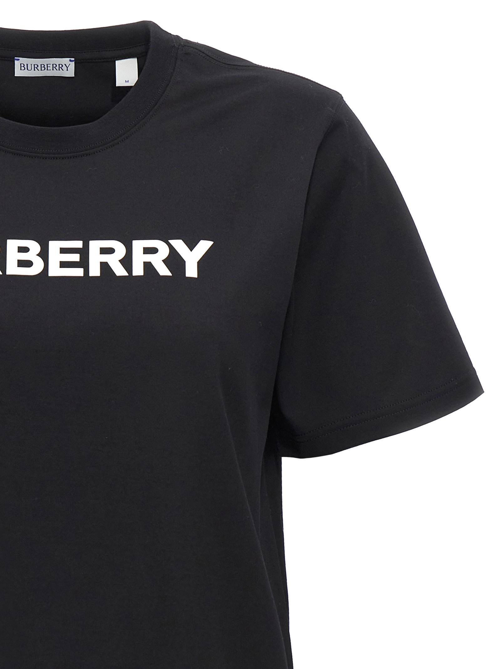 Shop Burberry Margot T-shirt In White/black