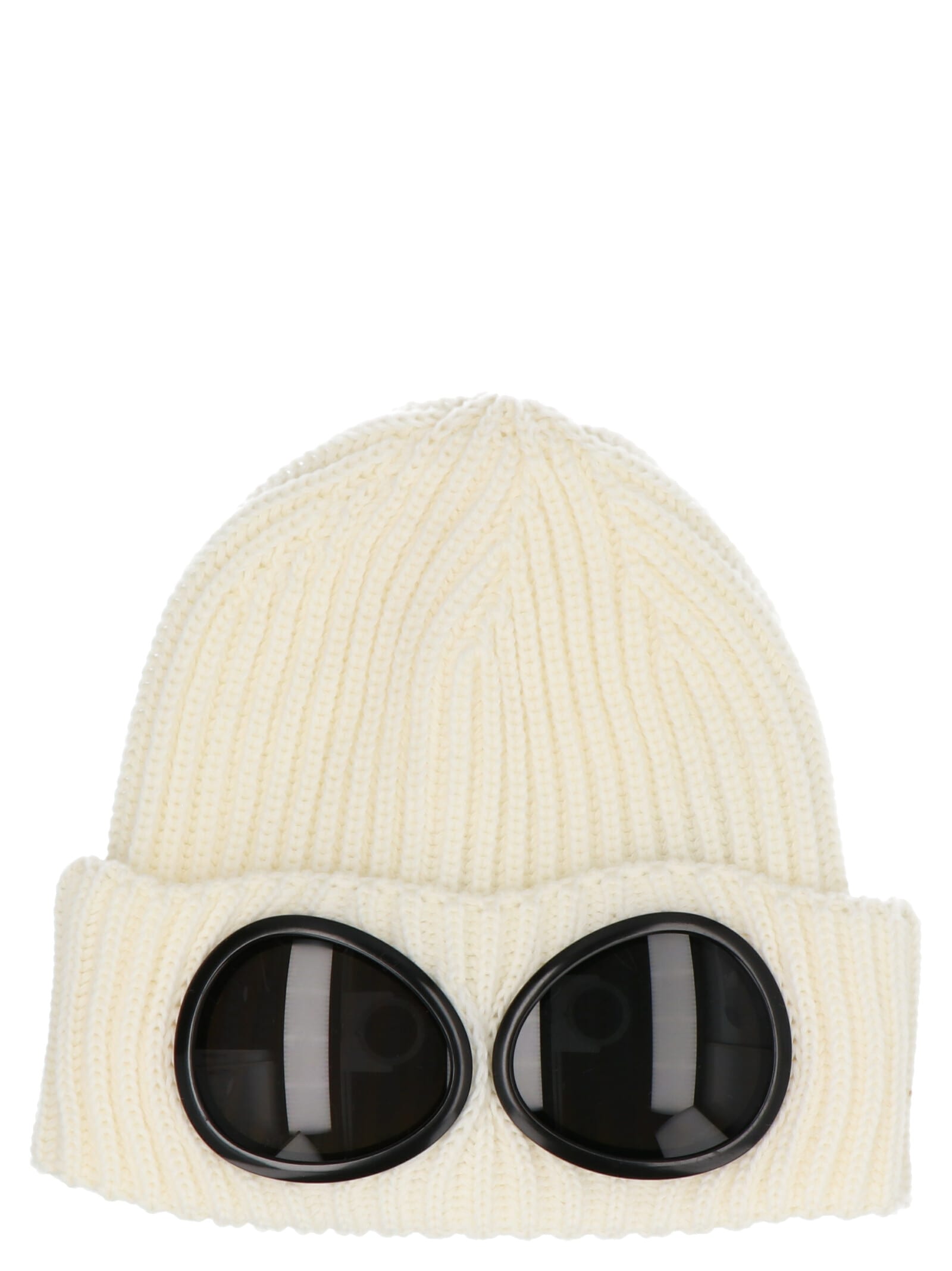 cp company white beanie