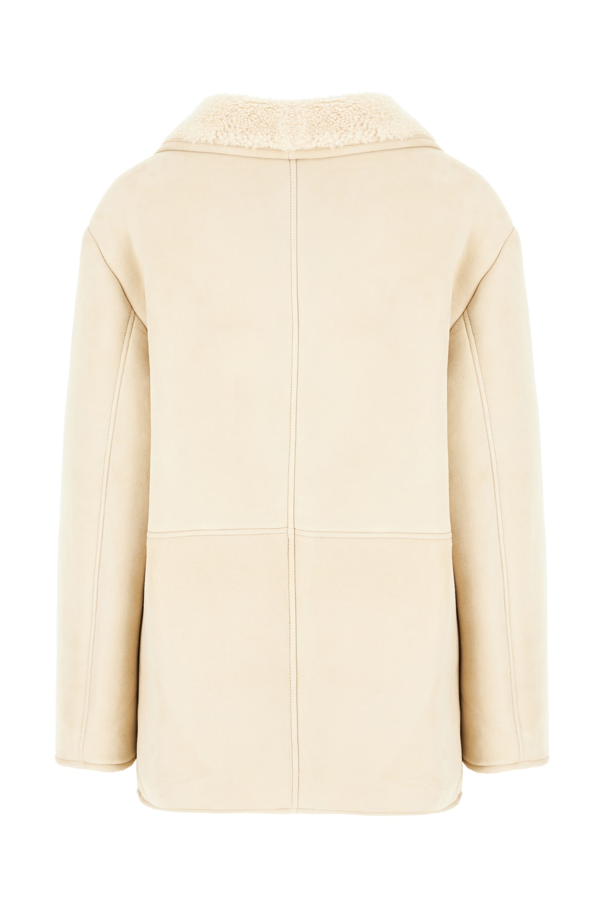 LOULOU STUDIO IVORY SHEARLING JACKET