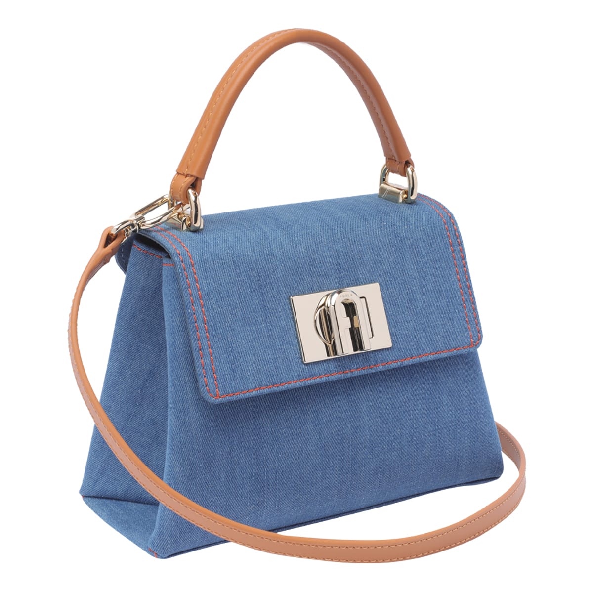 Shop Furla Mini  1927 Handbag In Blue