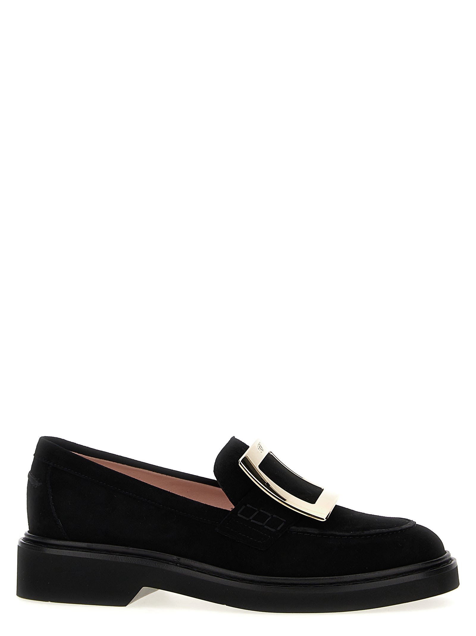 Shop Roger Vivier Viv Rangers Loafers In Black