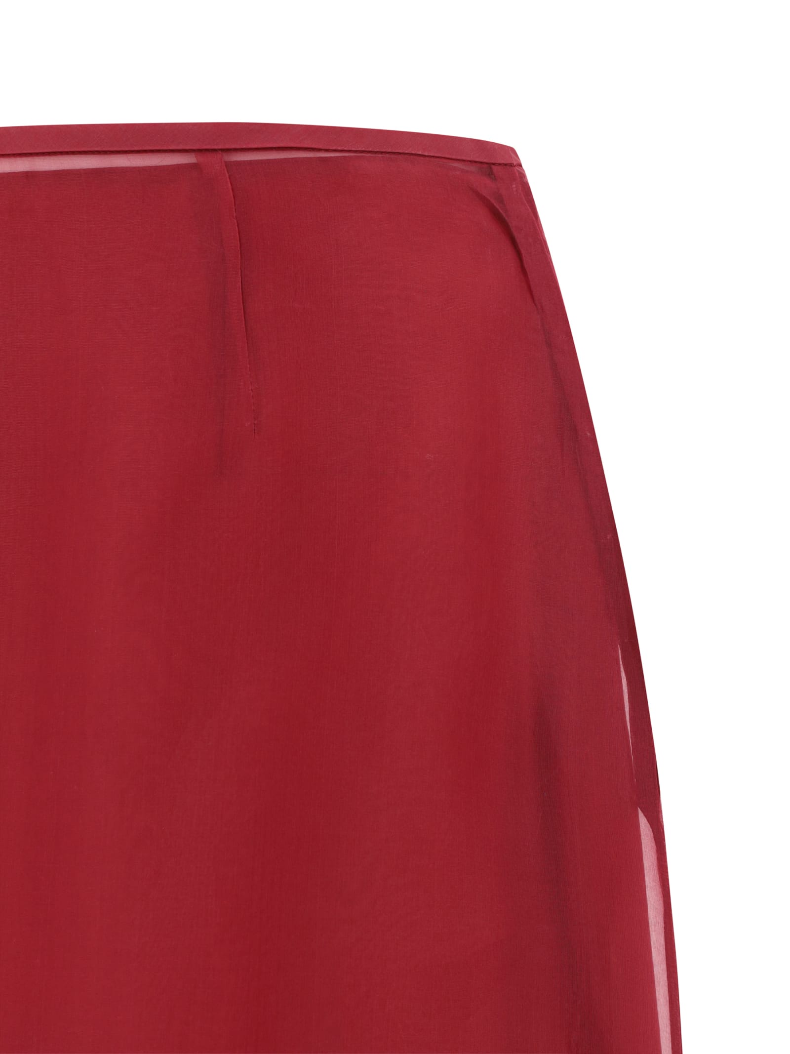 Shop Prada Skirt In Amarena