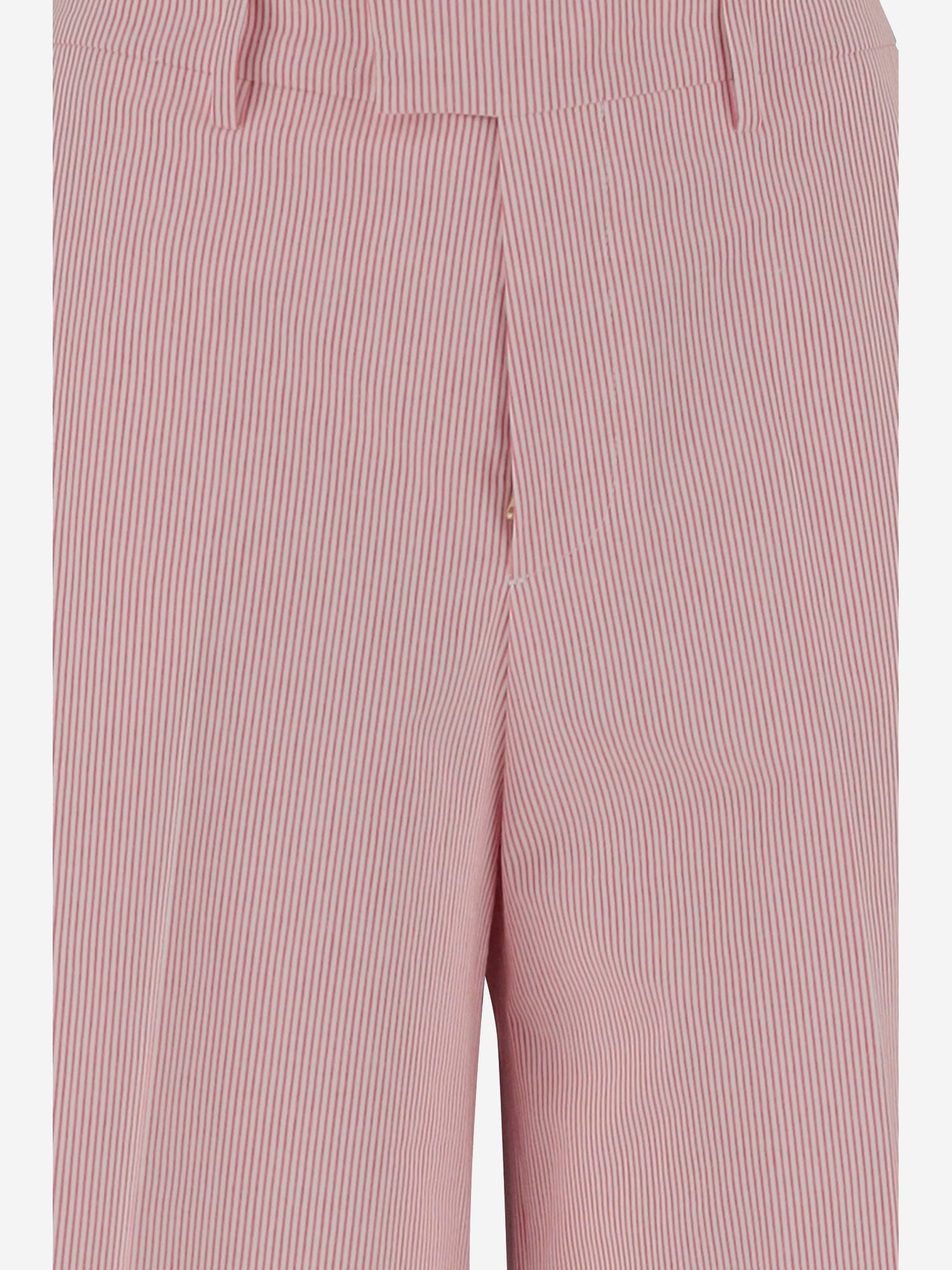 Shop Berwich Nina Stretch Cotton Blend Pants In Red