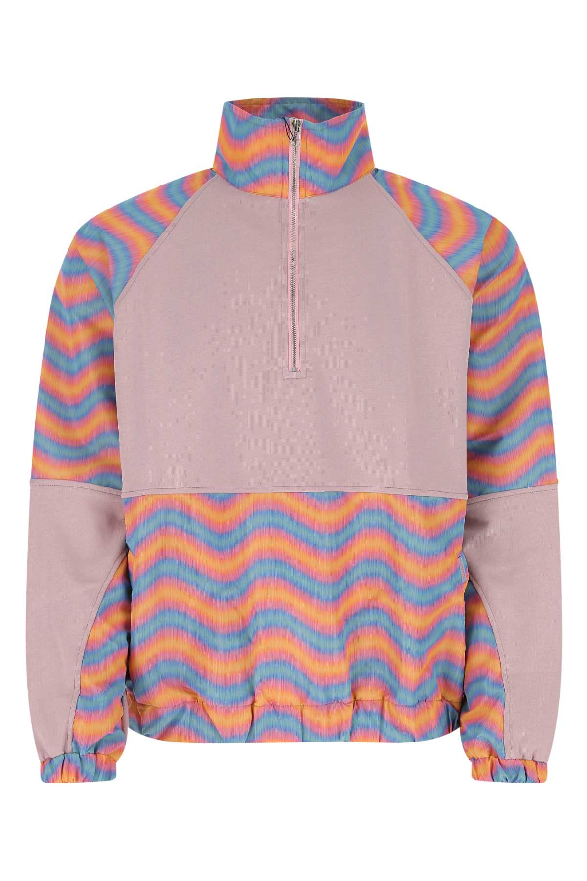 Multicolor Cotton And Nylon Oversize Sweatshirt