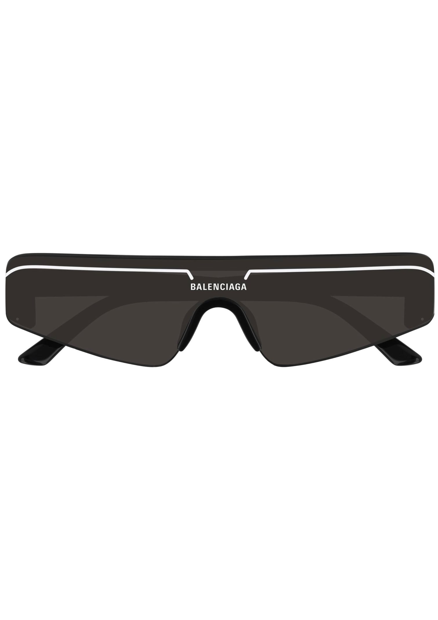 Shop Balenciaga Bb0003s Sunglasses In Black Black Grey