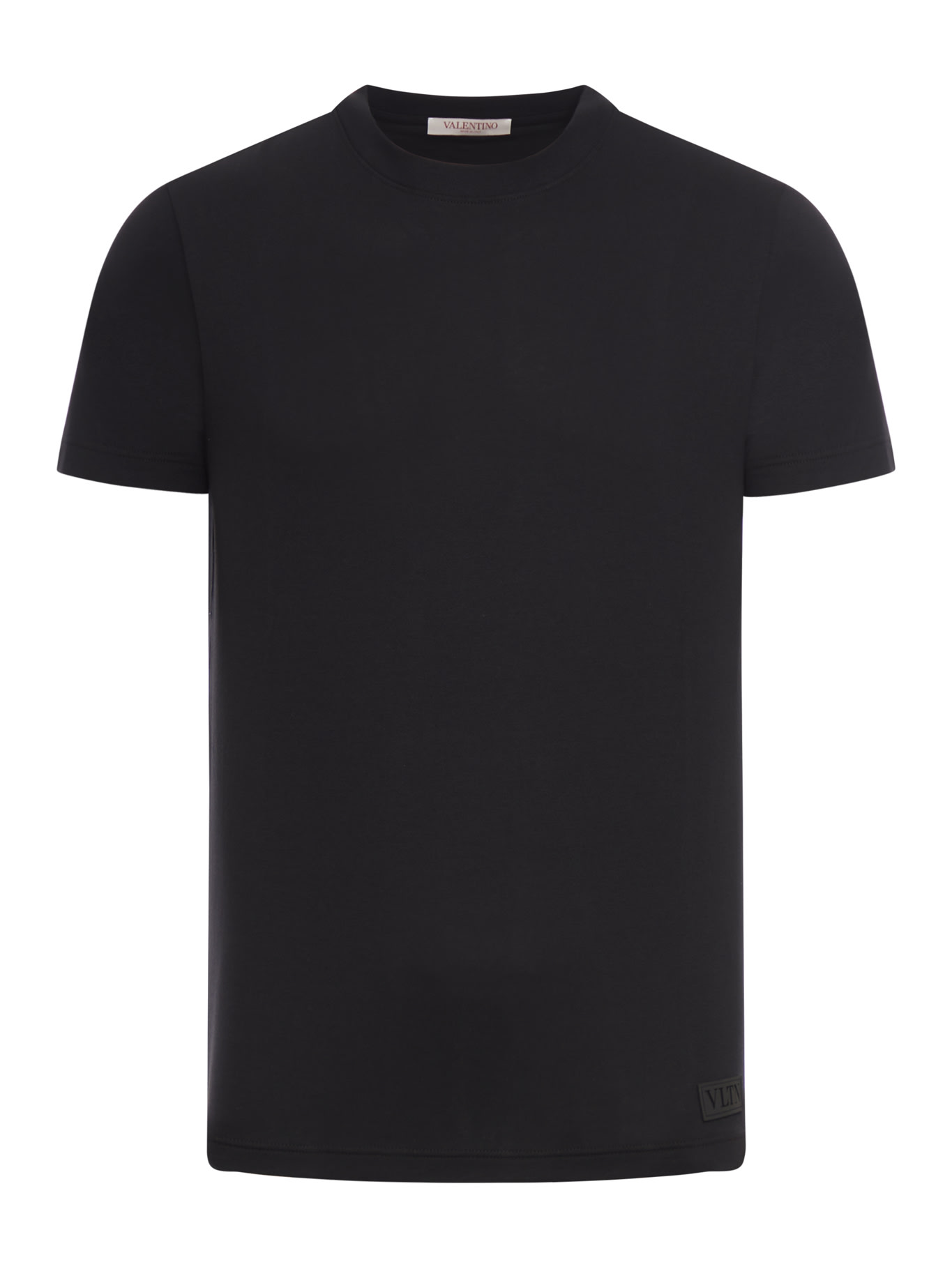Valentino T-shirt Jersey,regular,iconic Stud Vltn Tag Jersey Cotone In No Black