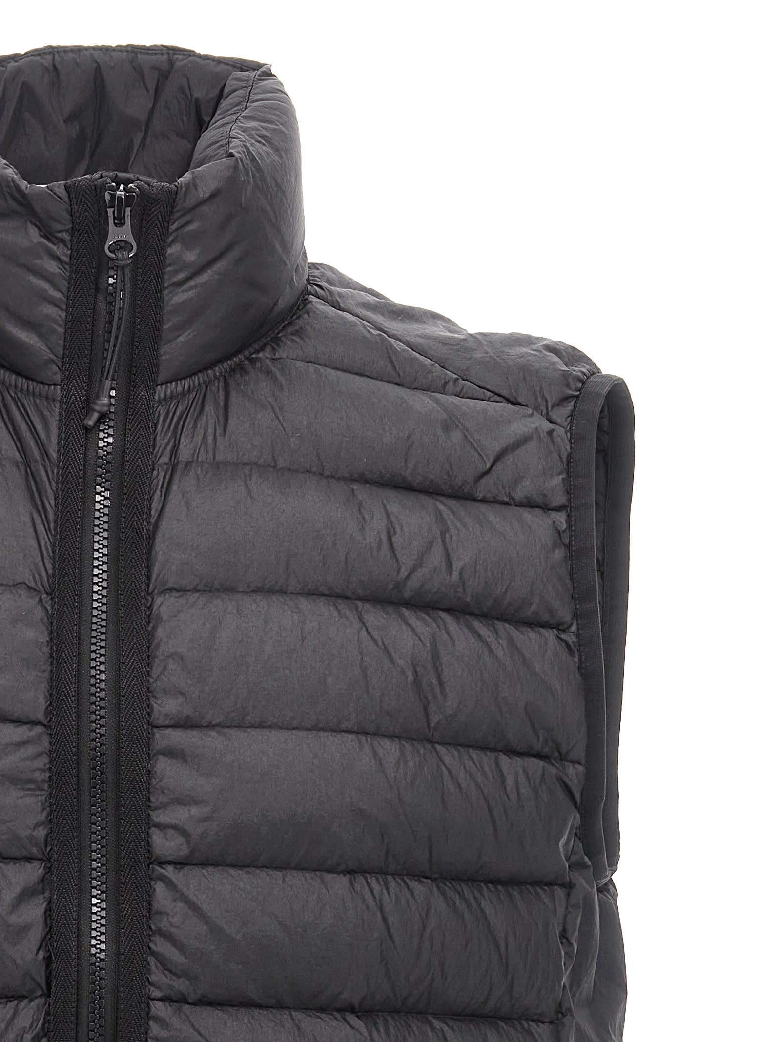 STONE ISLAND LOOM WOVEN CHAMBERS NYLON DOWN-TC VEST