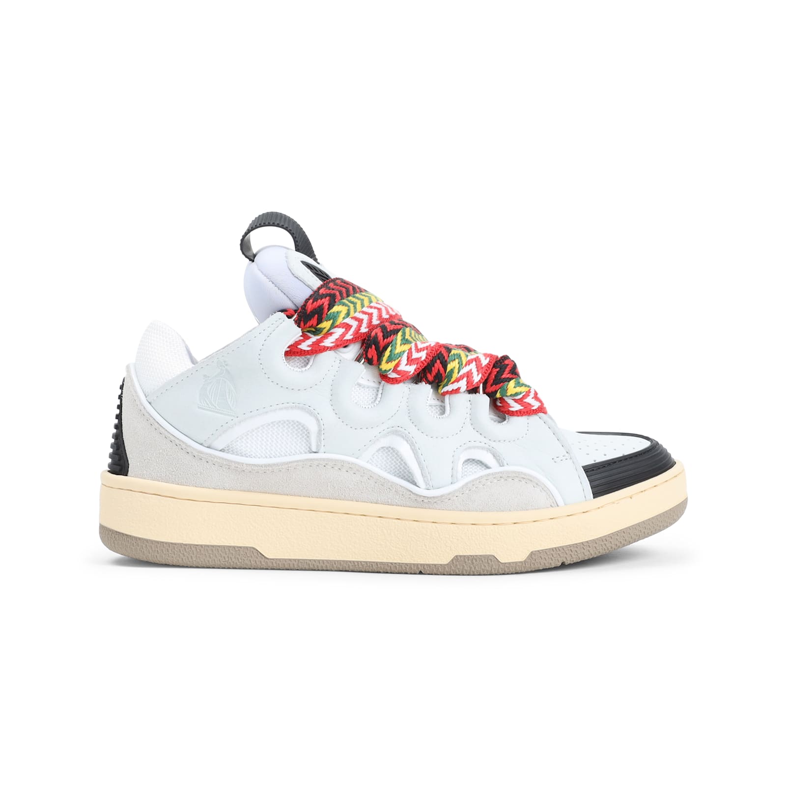 Lanvin Round Toe Sneakers In White