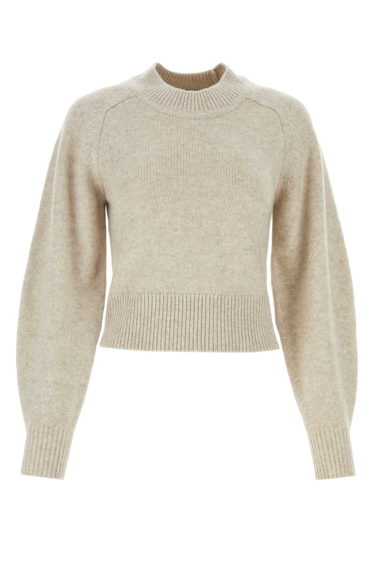 Sand Cotton Blend Leandra Sweater