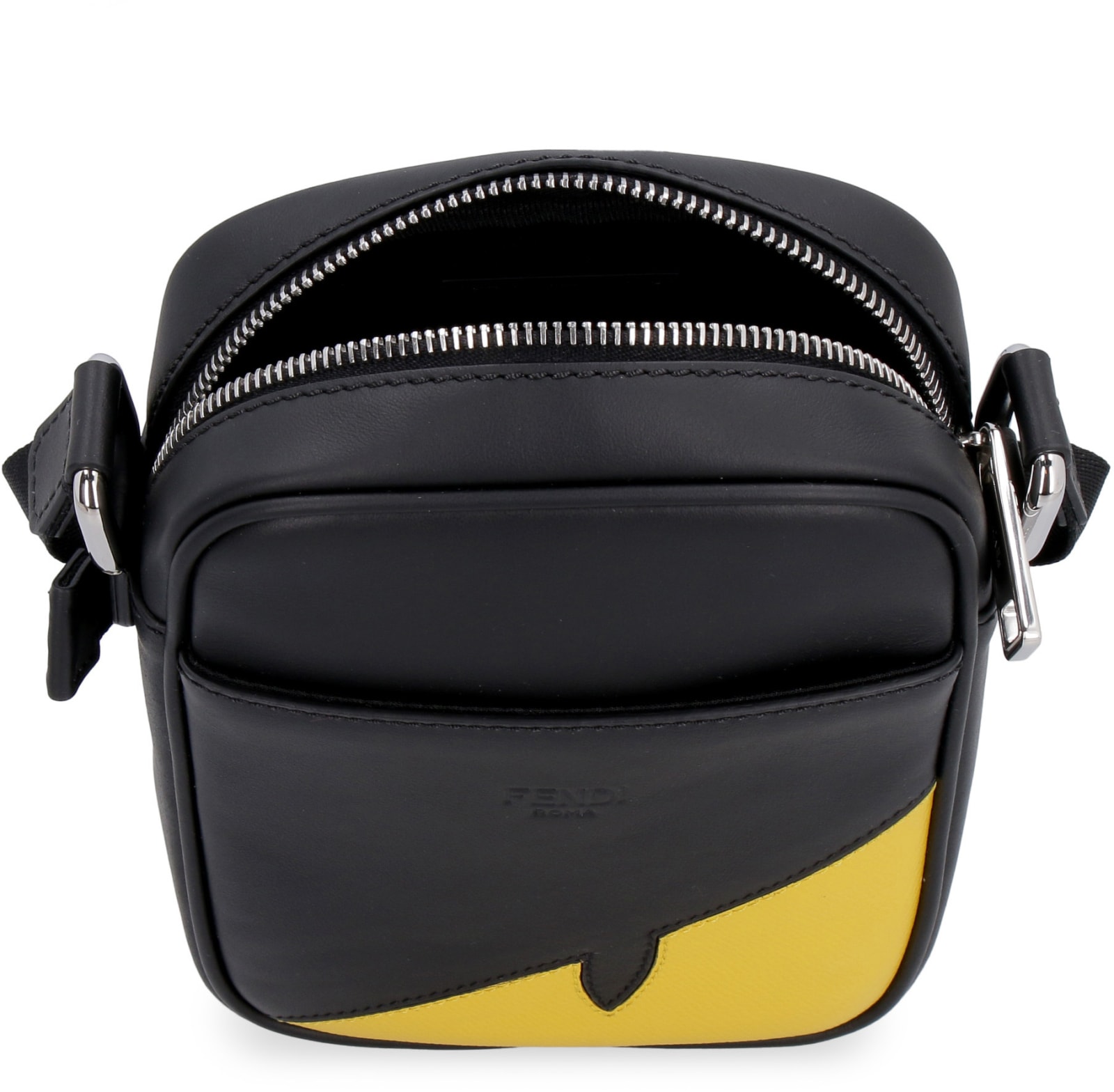fendi leather messenger bag