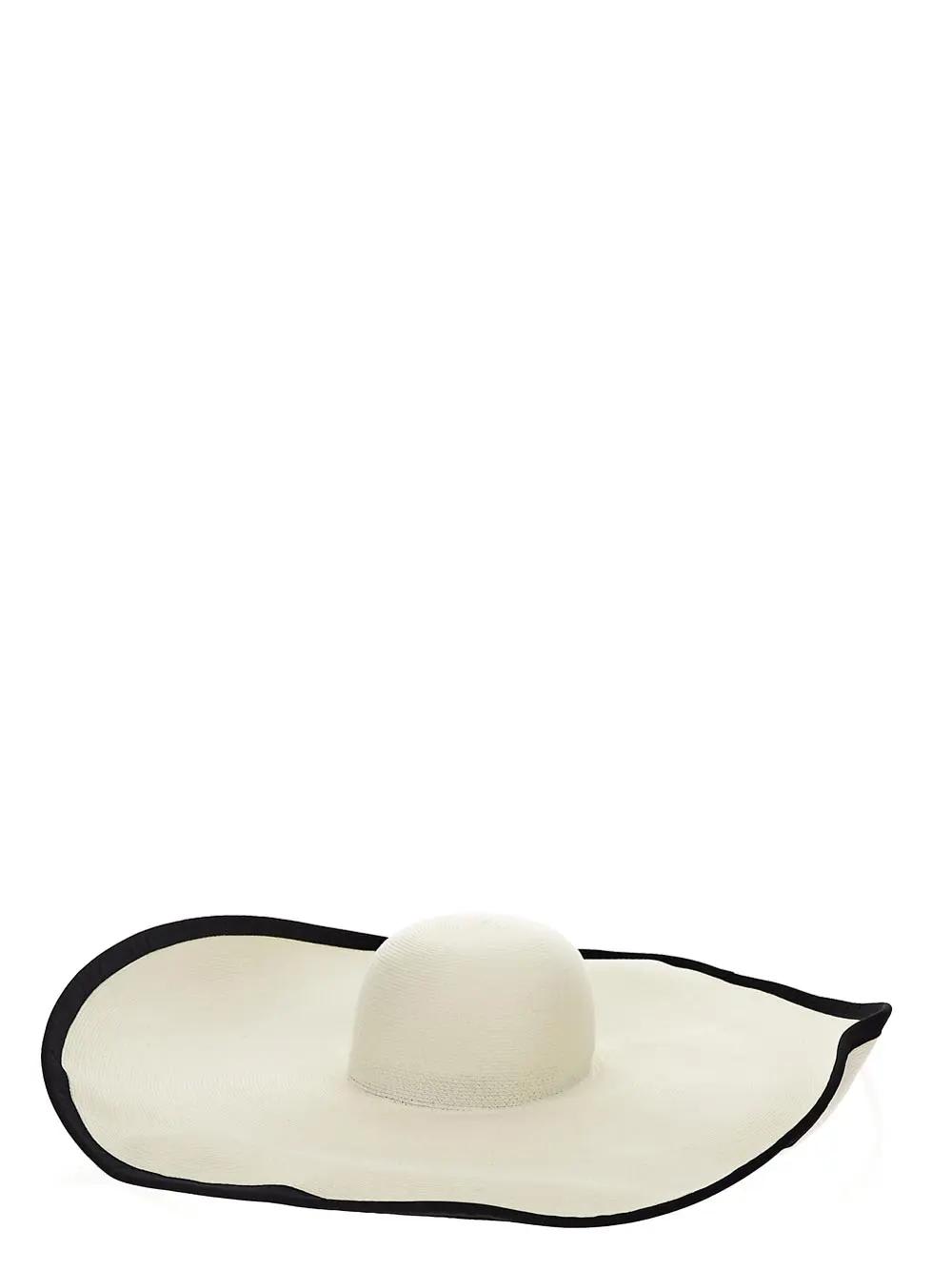 Max Mara Paper Yarn Hat In White