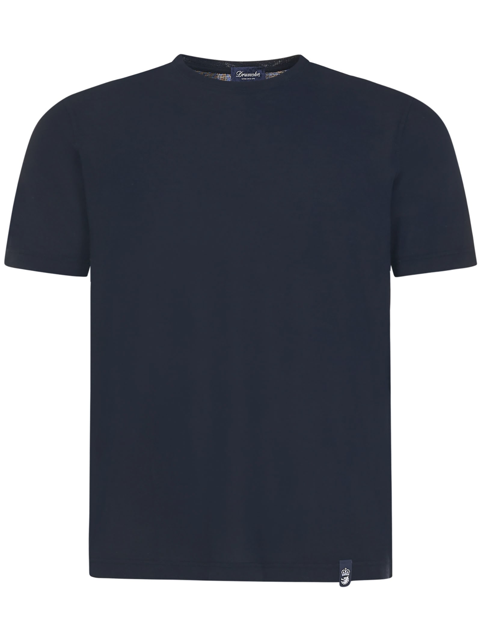 Shop Drumohr T-shirt In Navy