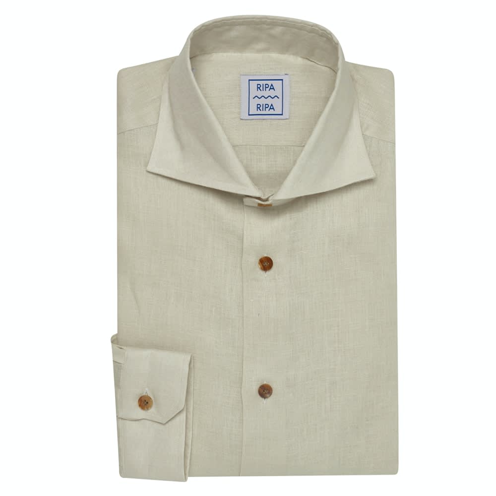 Shop Ripa Ripa Elba Sabbia Shirt In Sand