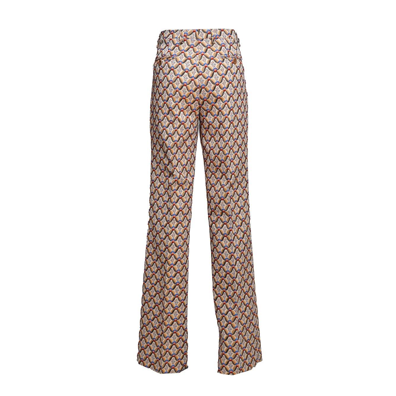 Shop Etro Allover Floral Printed Straight-leg Trousers In Multicolour