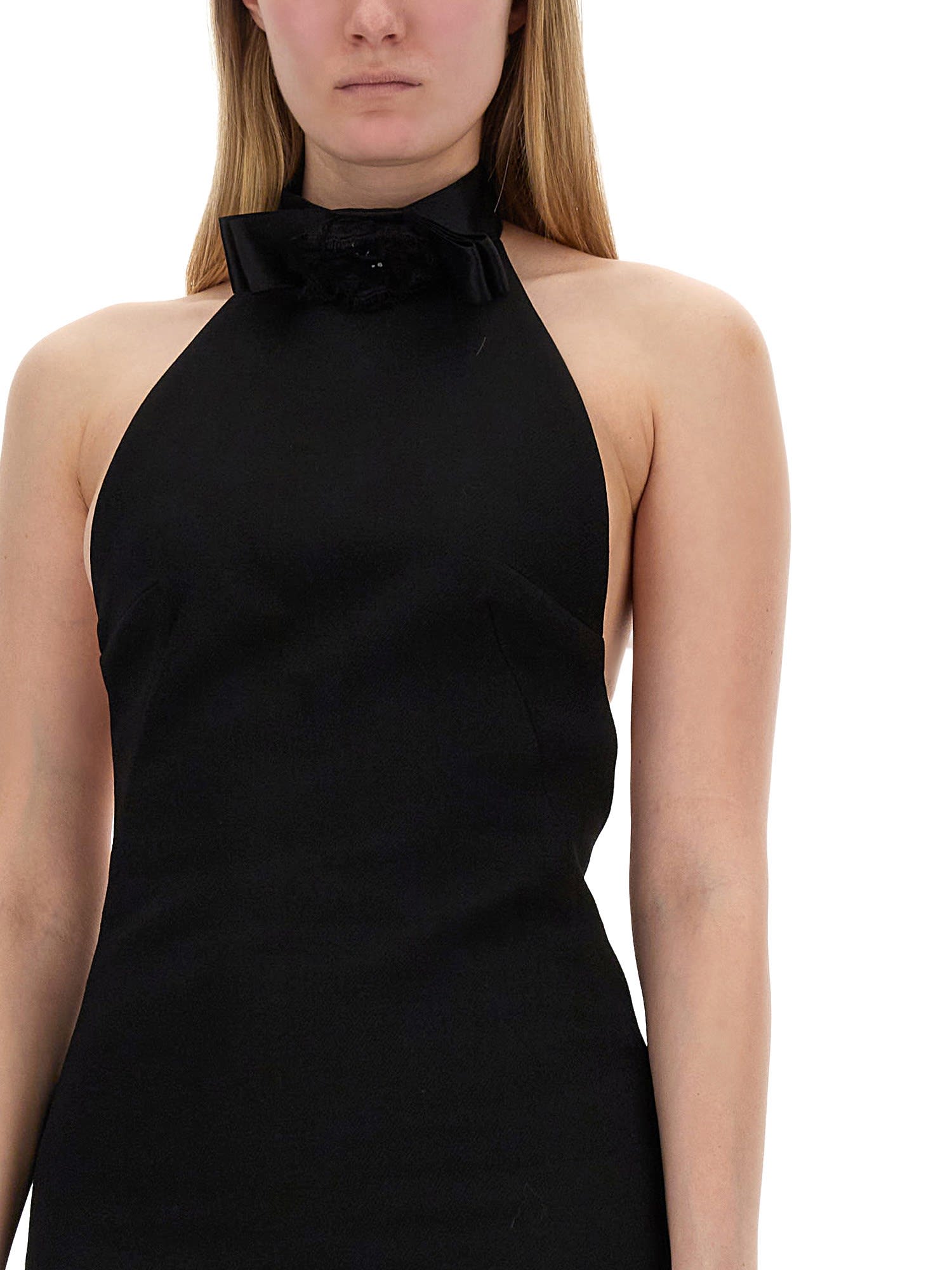 Shop Dolce & Gabbana Short Dress With Neckline On Back