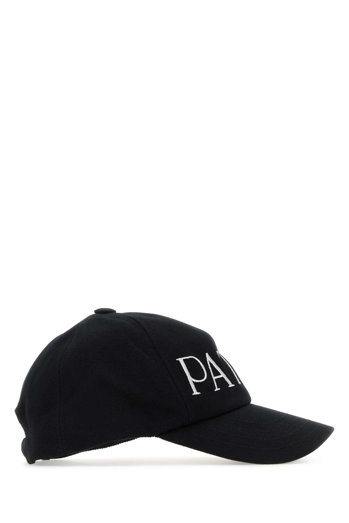 Shop Patou Black Cotton Baseball Cap In 999b