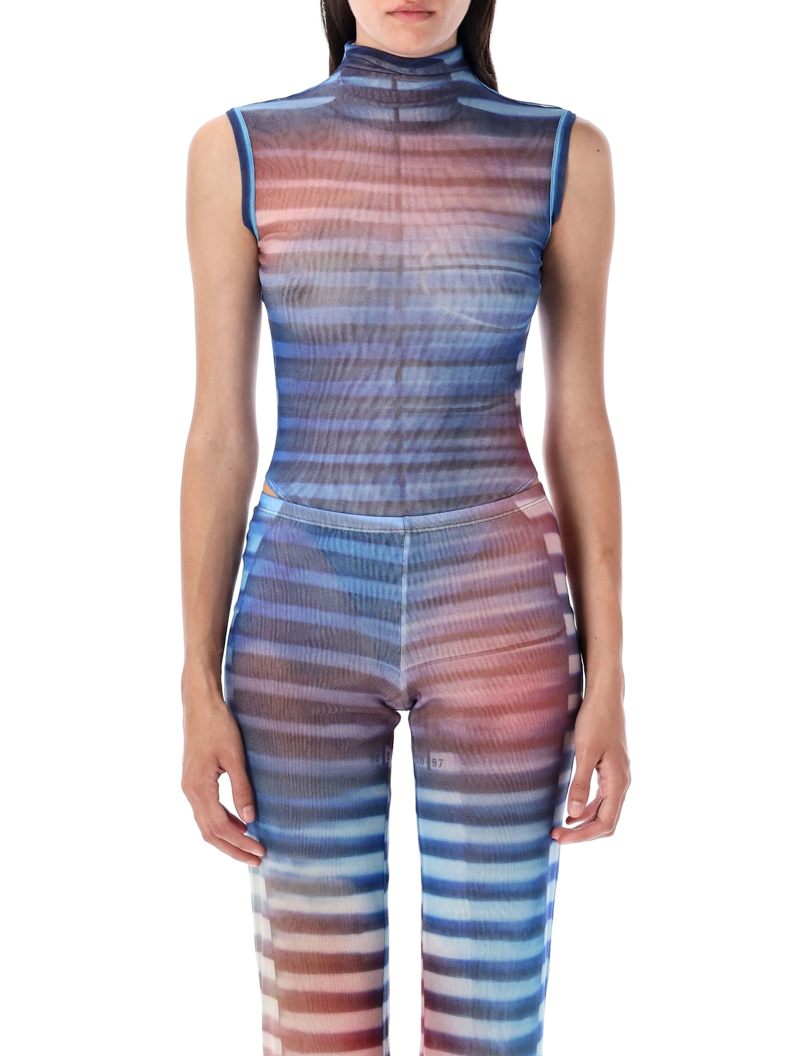 Jean Paul Gaultier Air Bodysuit In Multi