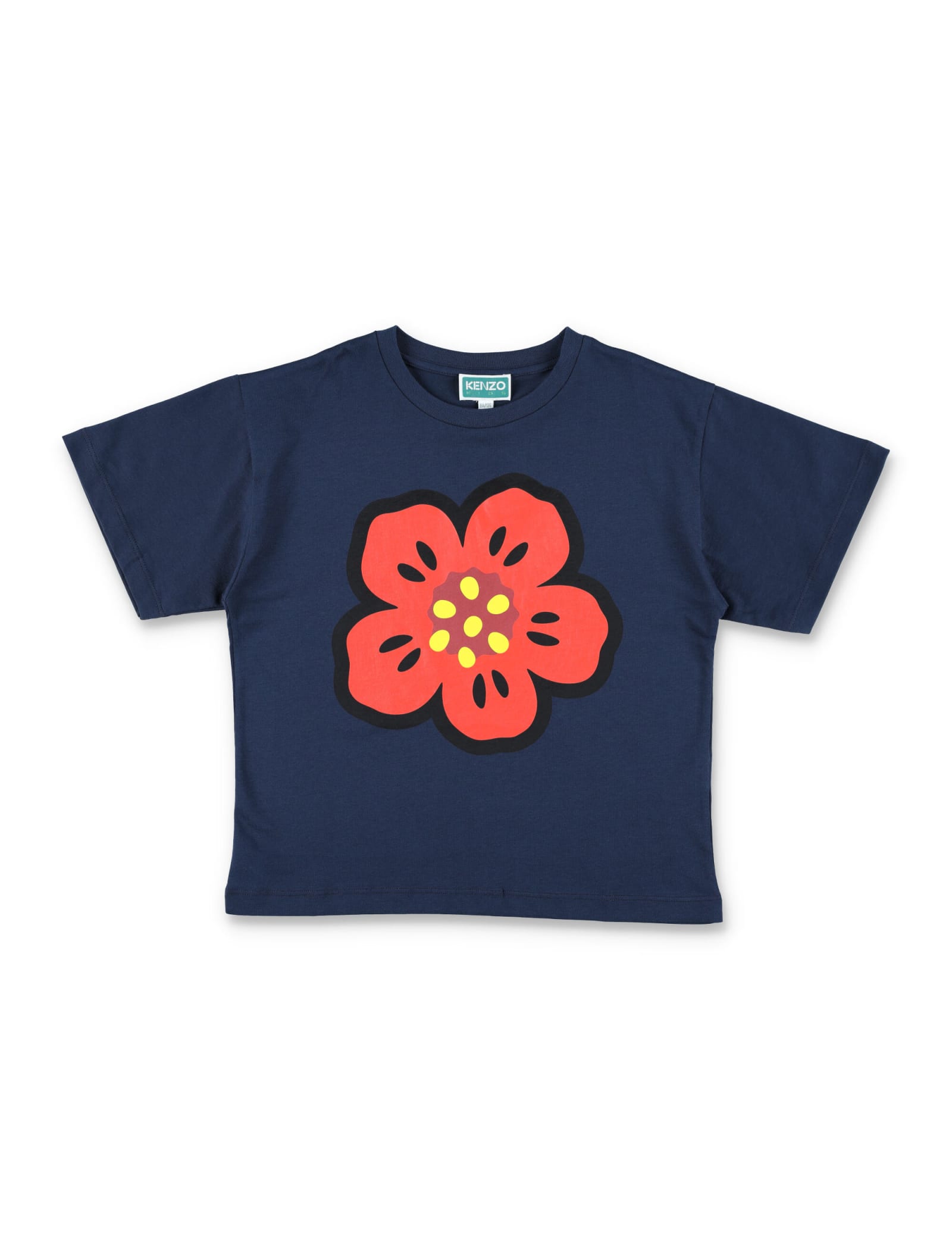 Kenzo Kids' Boke Flower T-shirt In Navy