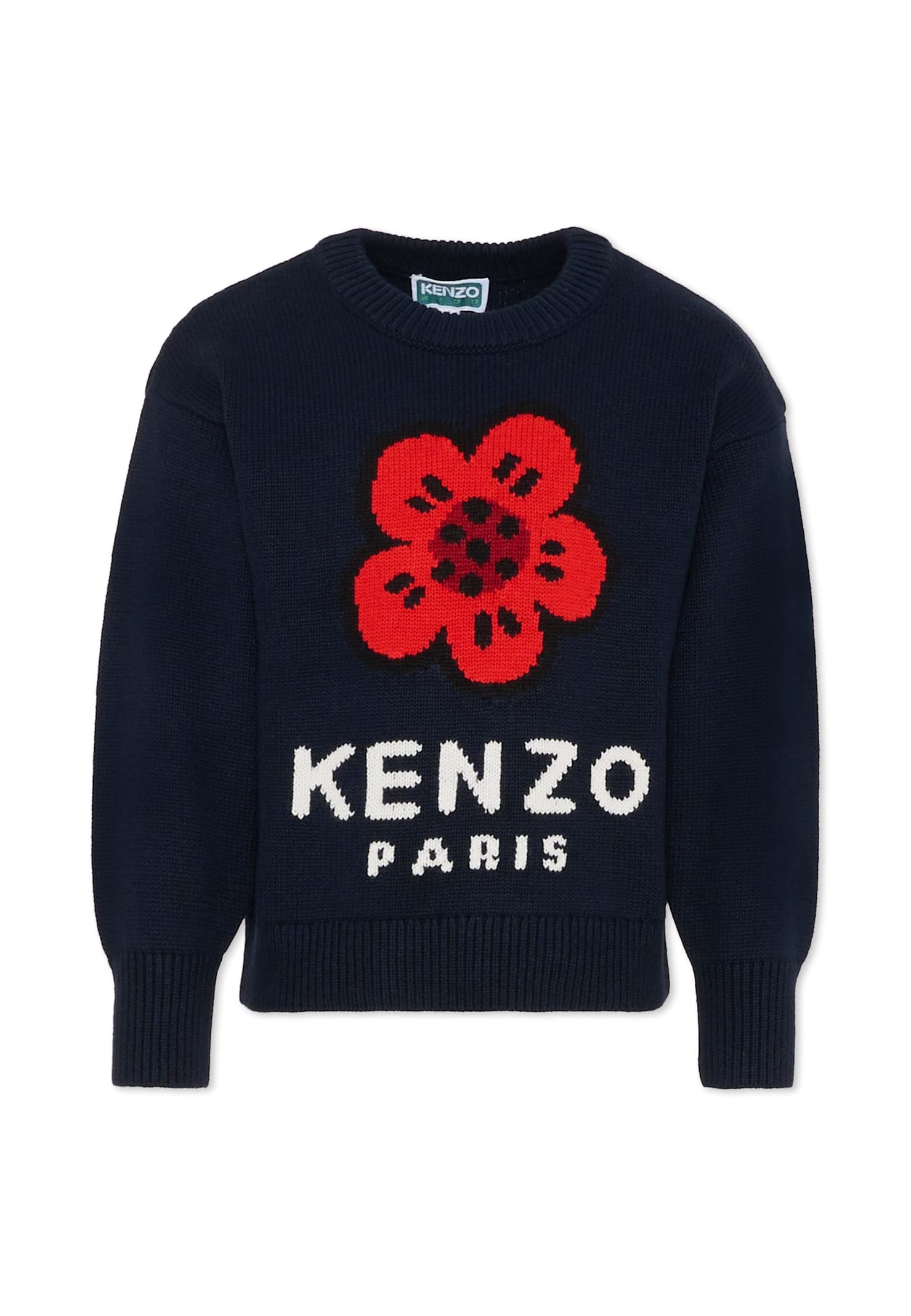 Kenzo Boke Flower Sweater In Blue