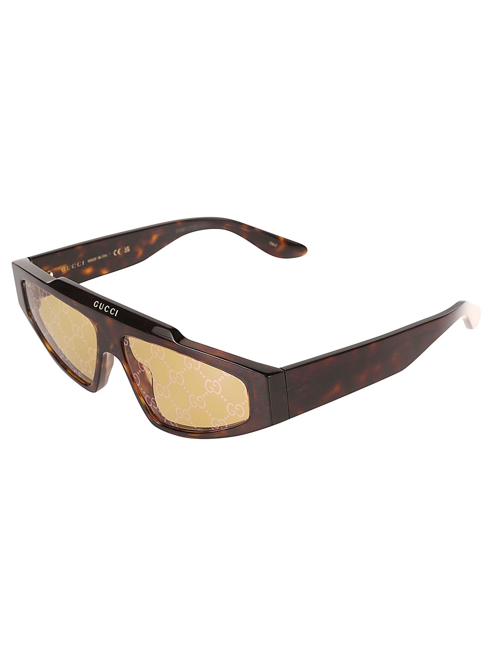 Shop Gucci Gg1591s Sunglasses In 002 Havana Havana Yellow