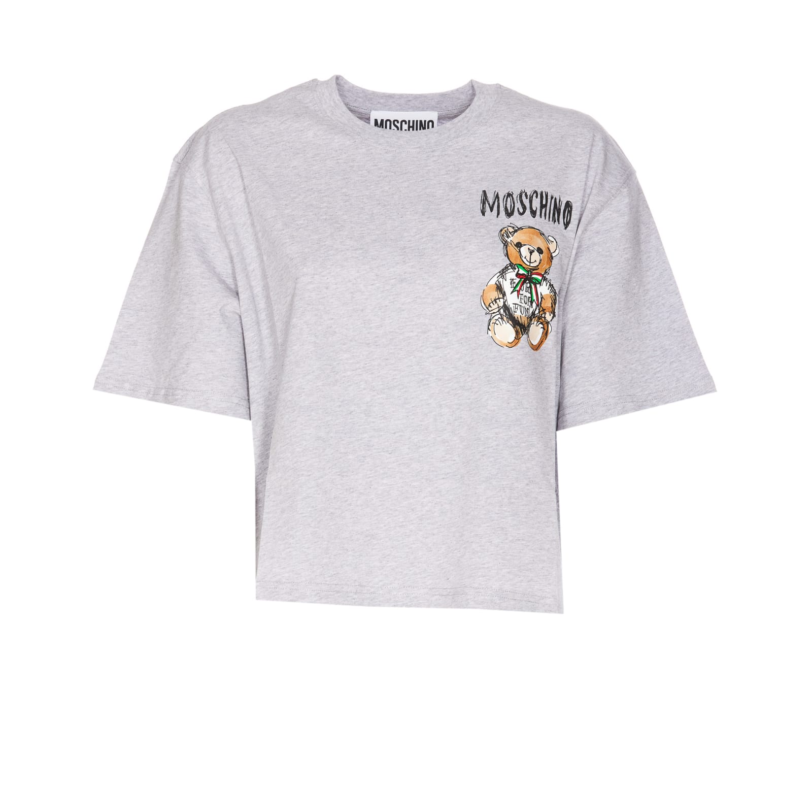 MOSCHINO DRAWN TEDDY BEAR T-SHIRT