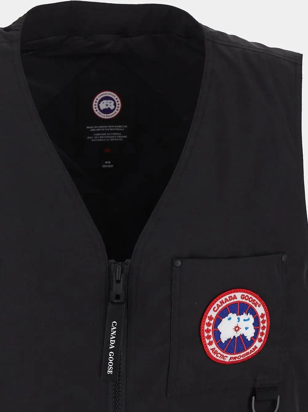 Shop Canada Goose Canmore Sleeveless Jacket In Black