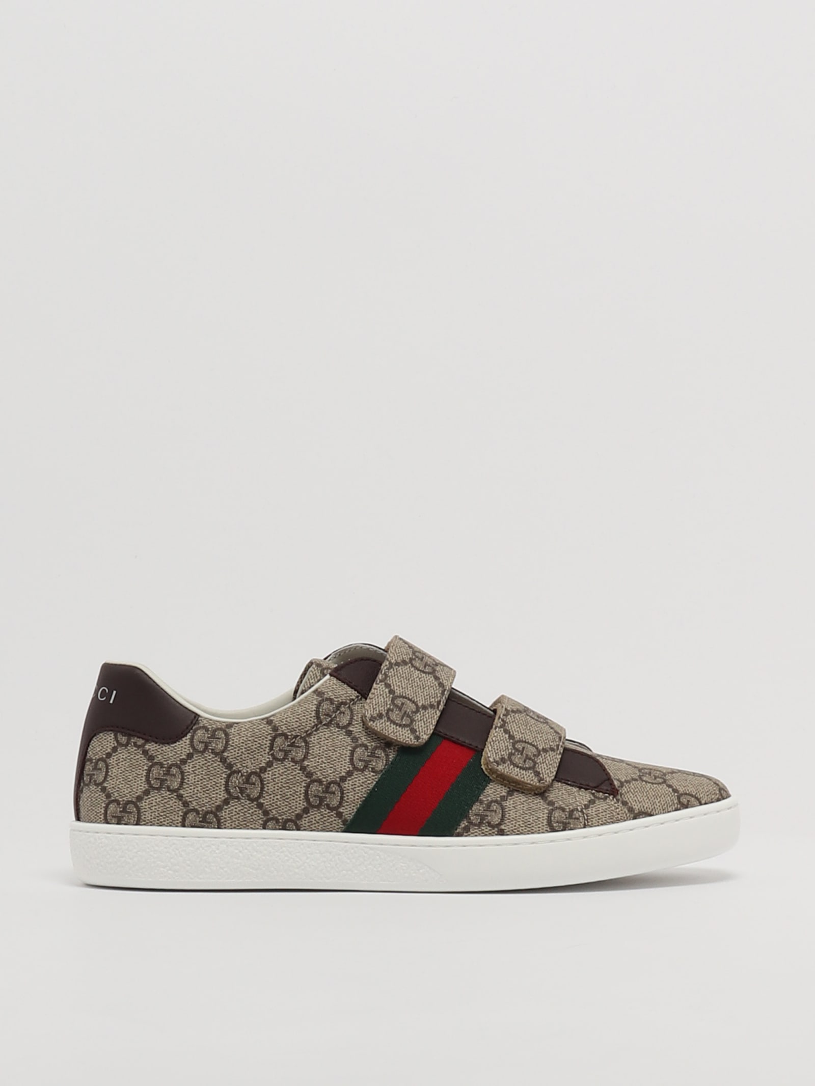 Shop Gucci Sneakers Sneaker In Beige