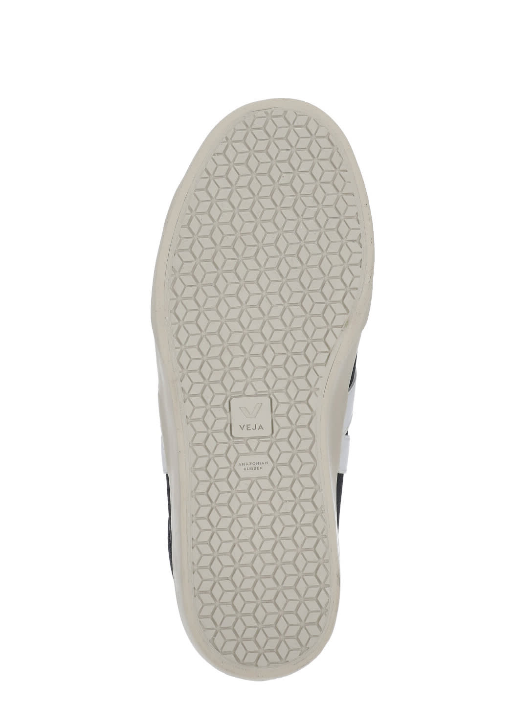 Veja Campo Black And White Low Top Sneakers In Vegan Leather Man In Black