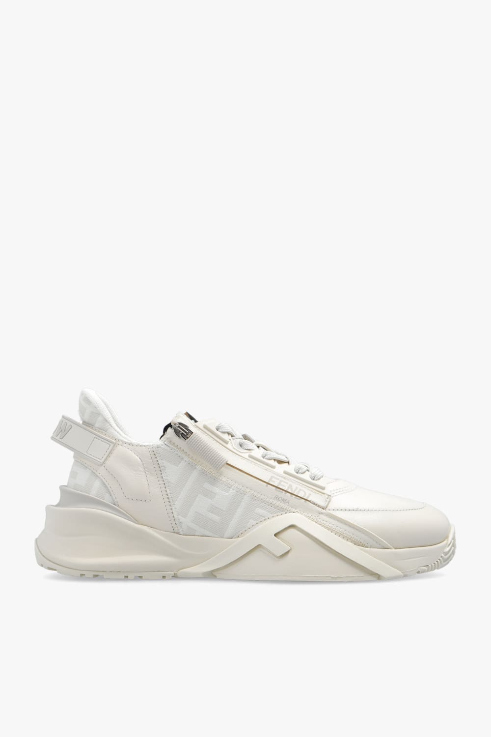 Shop Fendi Flow Sneakers In White