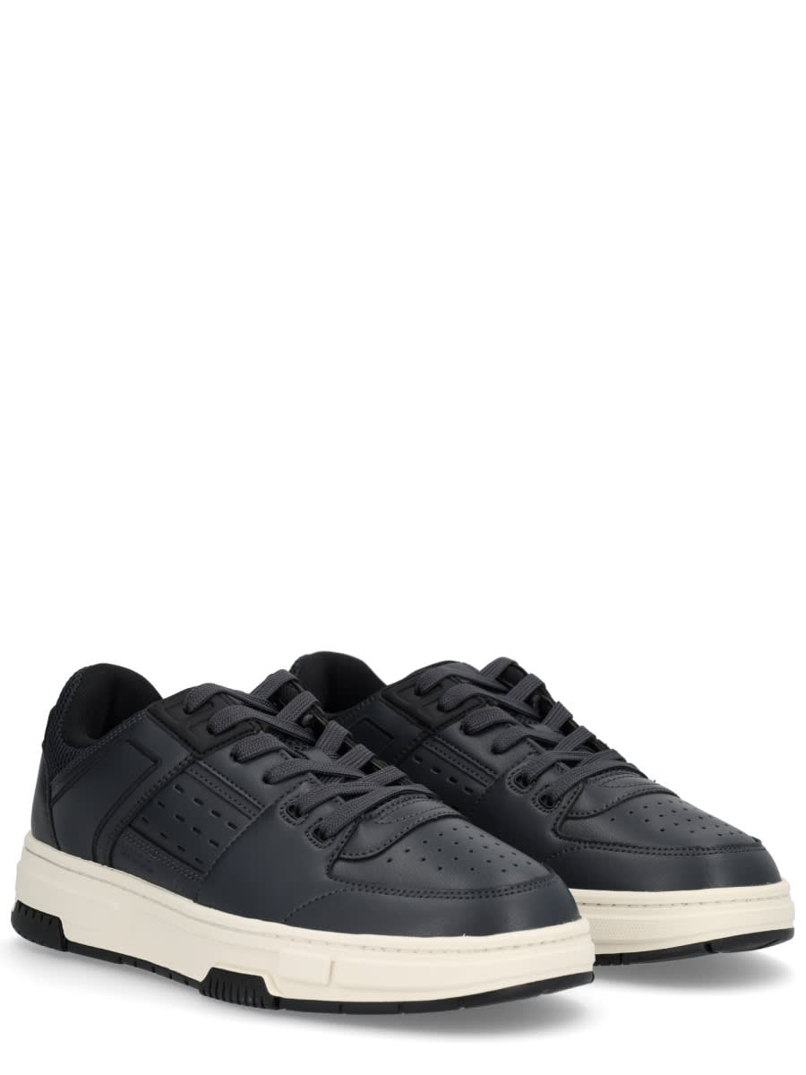 Hugo Boss Lace-up Low-top Casual Shoes In Blue