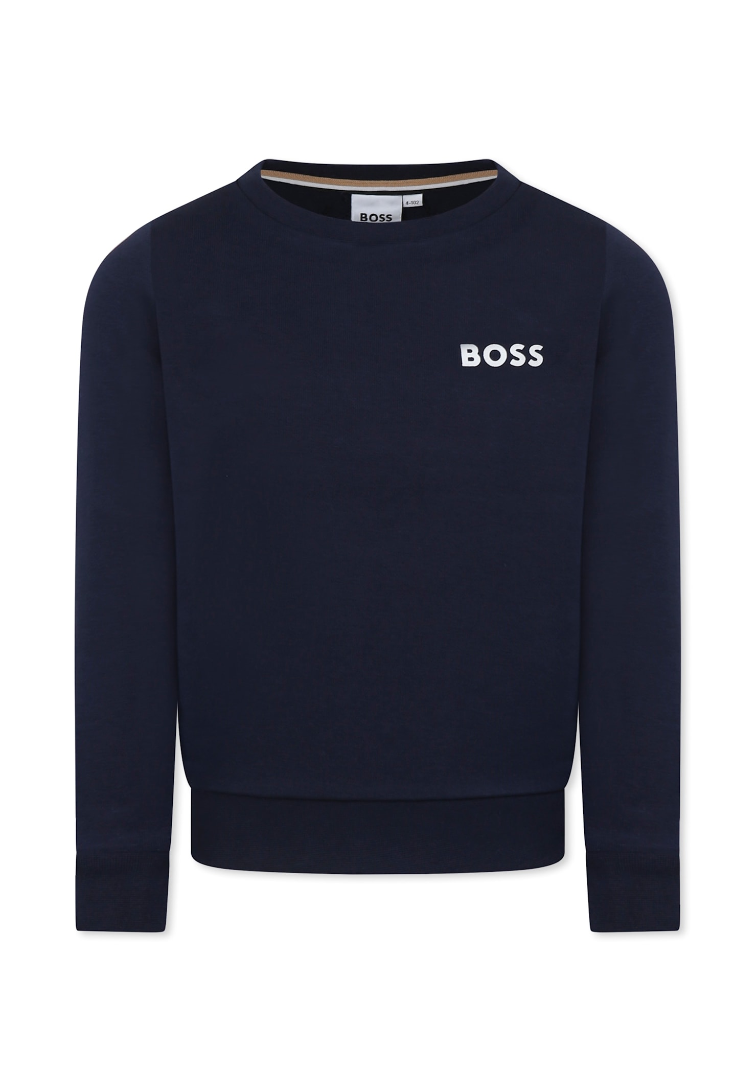 Hugo Boss Blue Sweatshirt For Boy With Logo In Blue