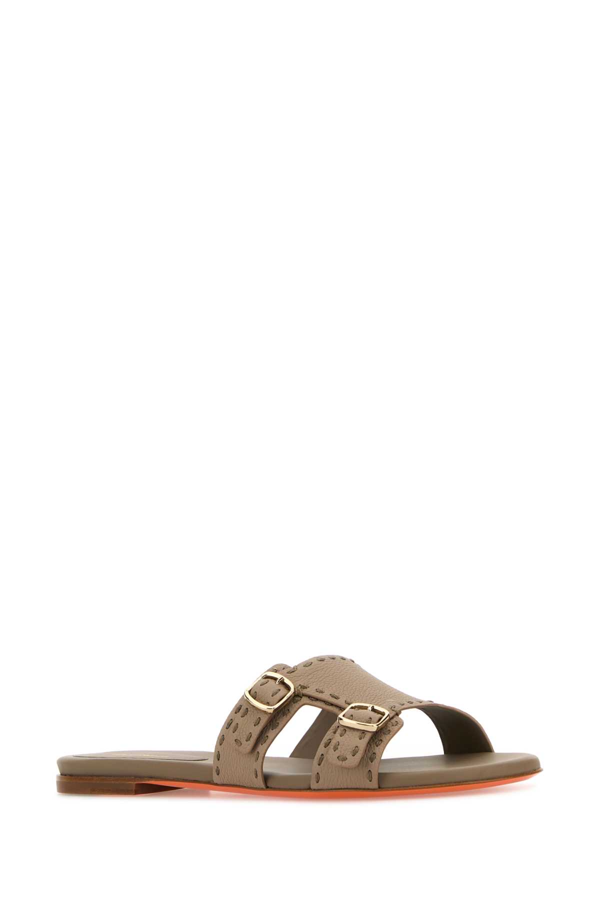 Santoni Didi Double Strap Flat Sole Slippers In E68