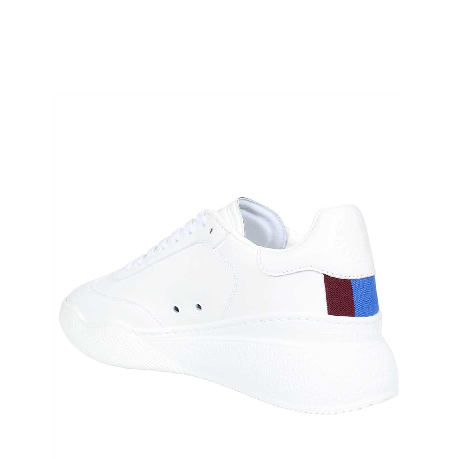 Shop Stella Mccartney Leather Sneakers In White