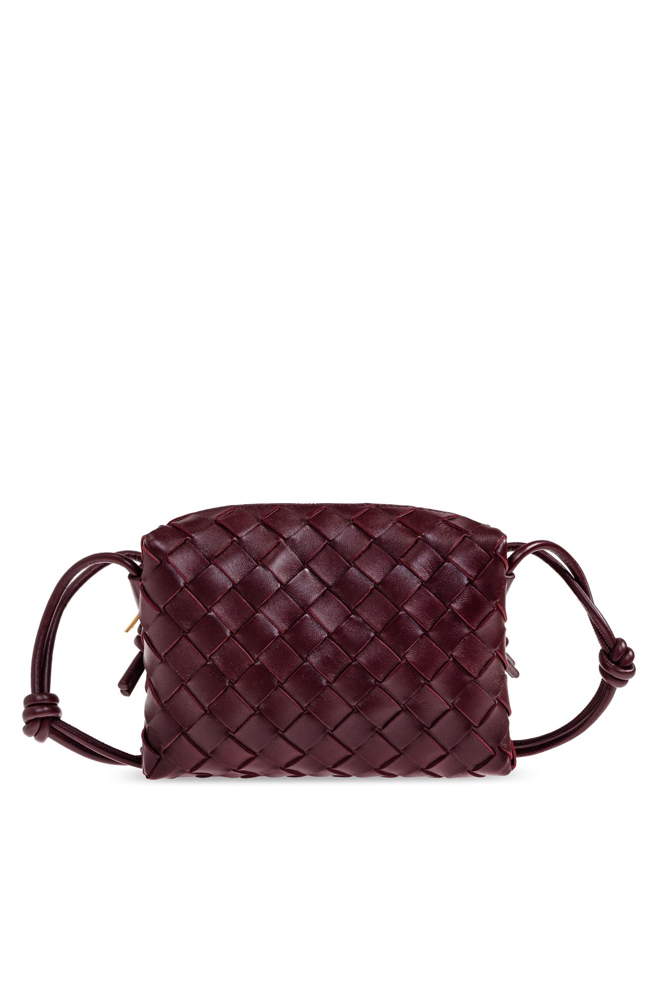 Bottega Veneta Shoulder Bag Loop Mini In Burgundy