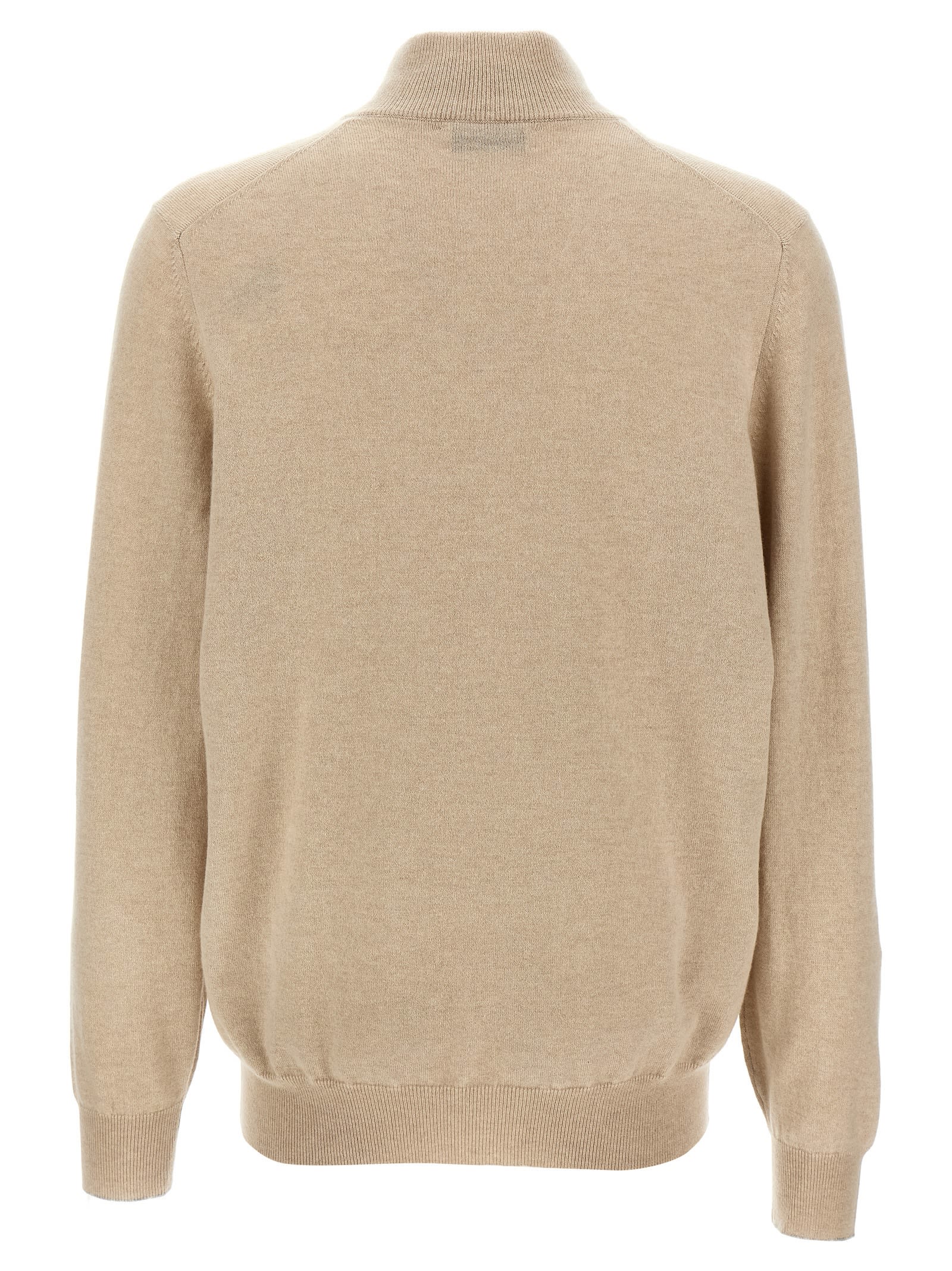 Shop Brunello Cucinelli Cashmere Sweater In Beige