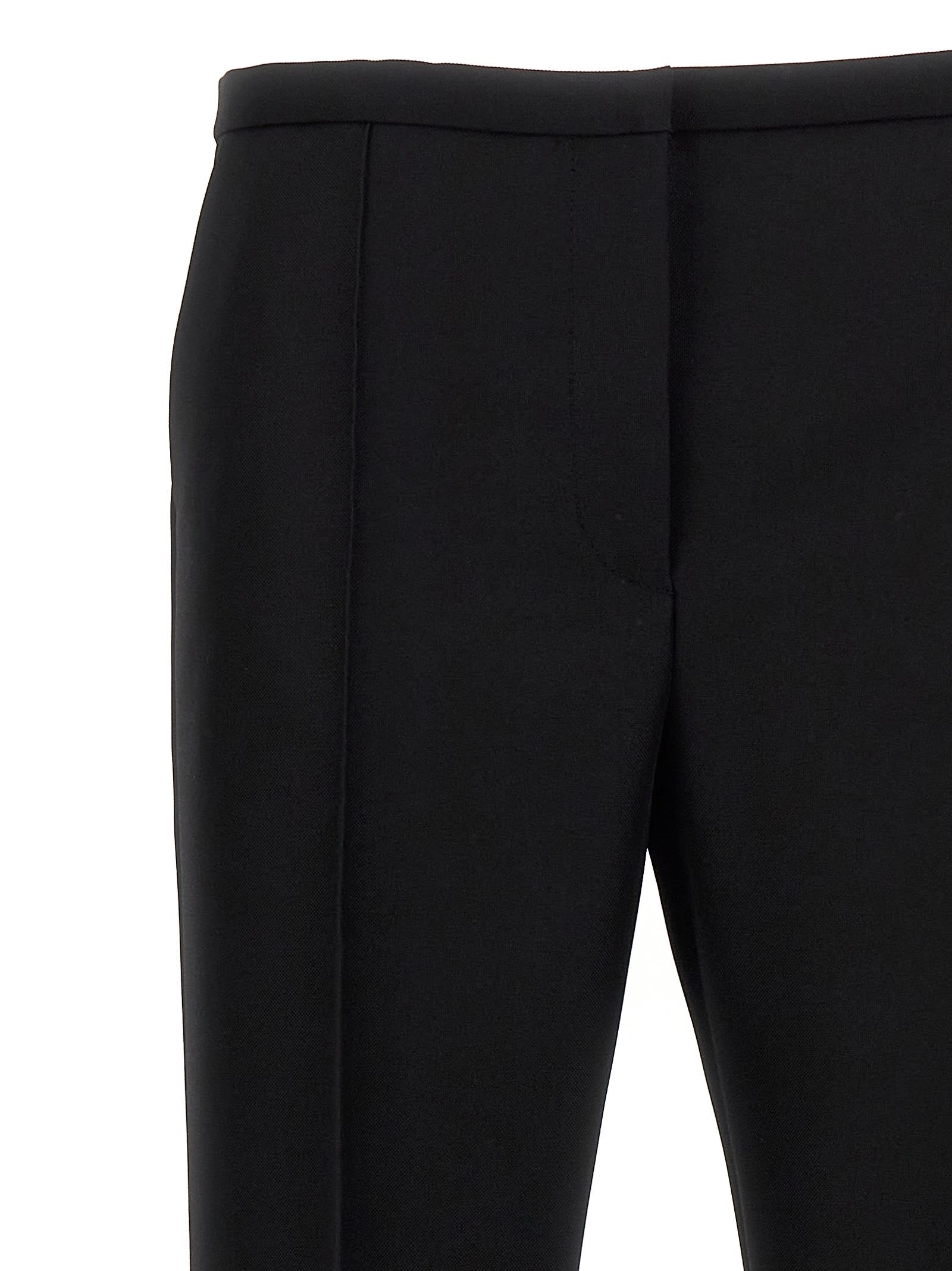 Shop Philosophy Di Lorenzo Serafini Techno Grain De Poudre Trousers In Black