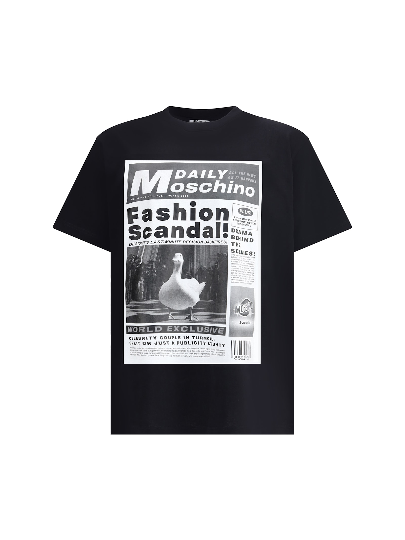 T-shirt Whit Maxi Print