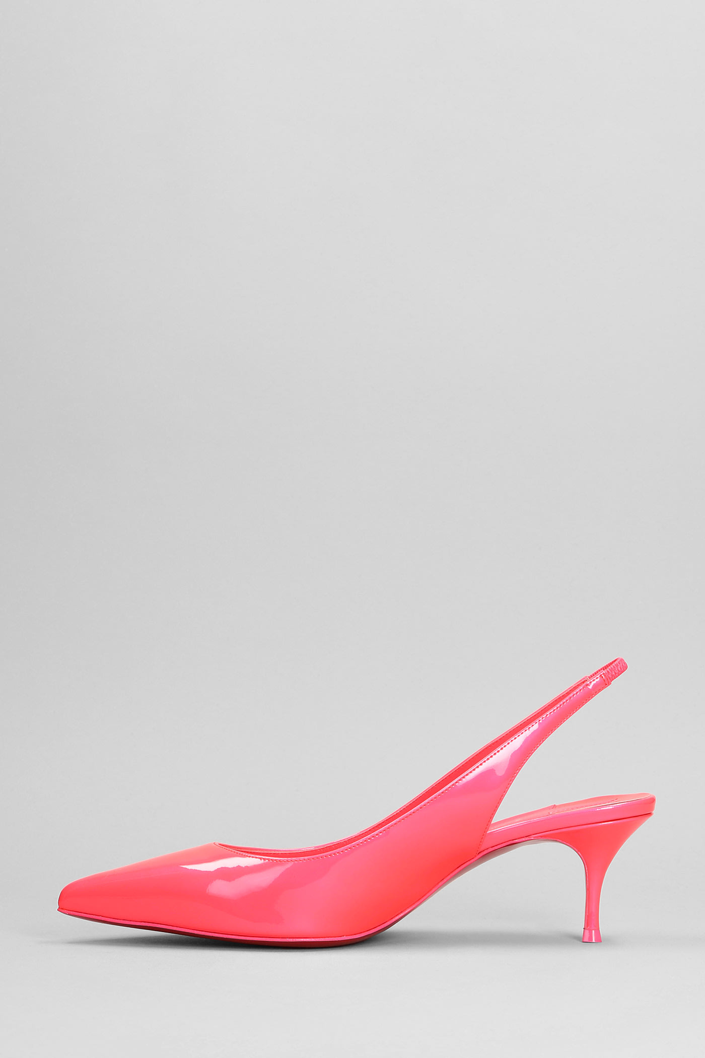 Shop Christian Louboutin Kate Sling 55 Pumps In Fuxia Leather