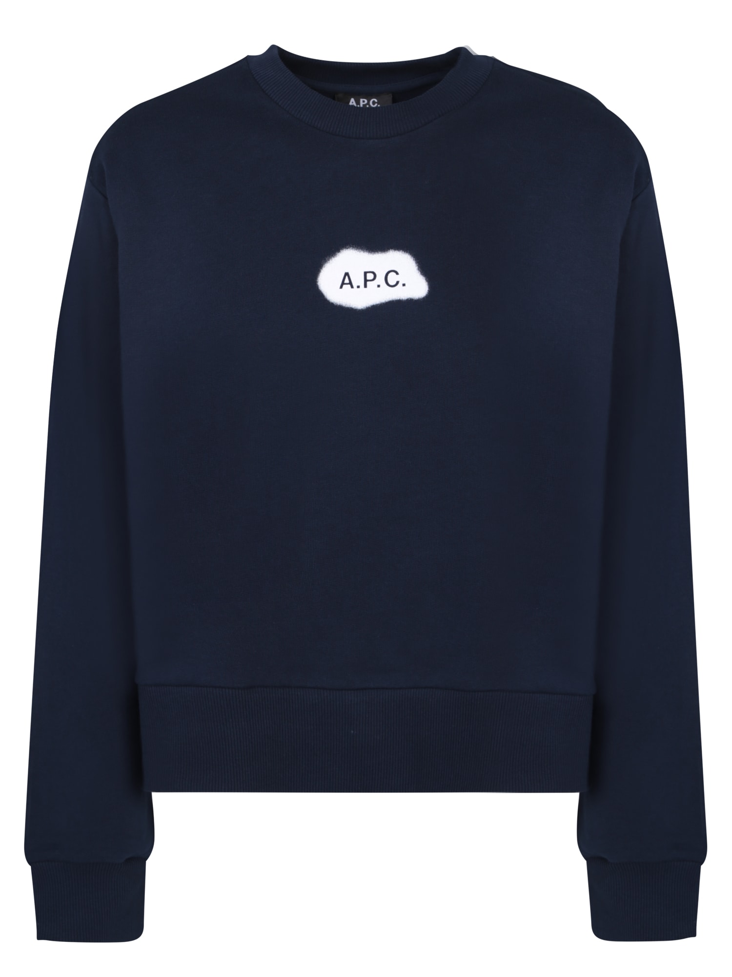Shop Apc Sibylle Sweatshirt In Blue