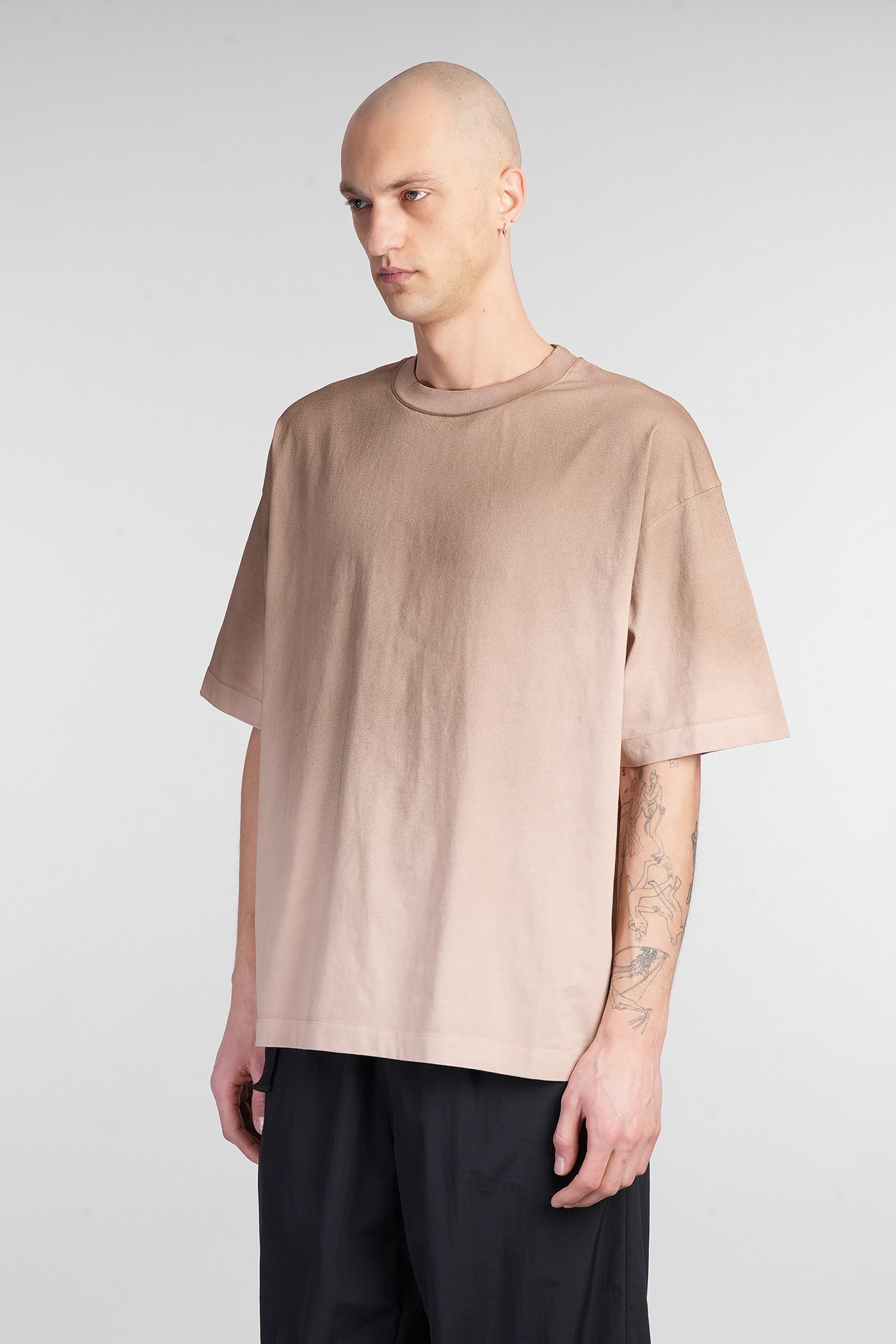 Paura Costa T-shirt In Brown Cotton In Brown