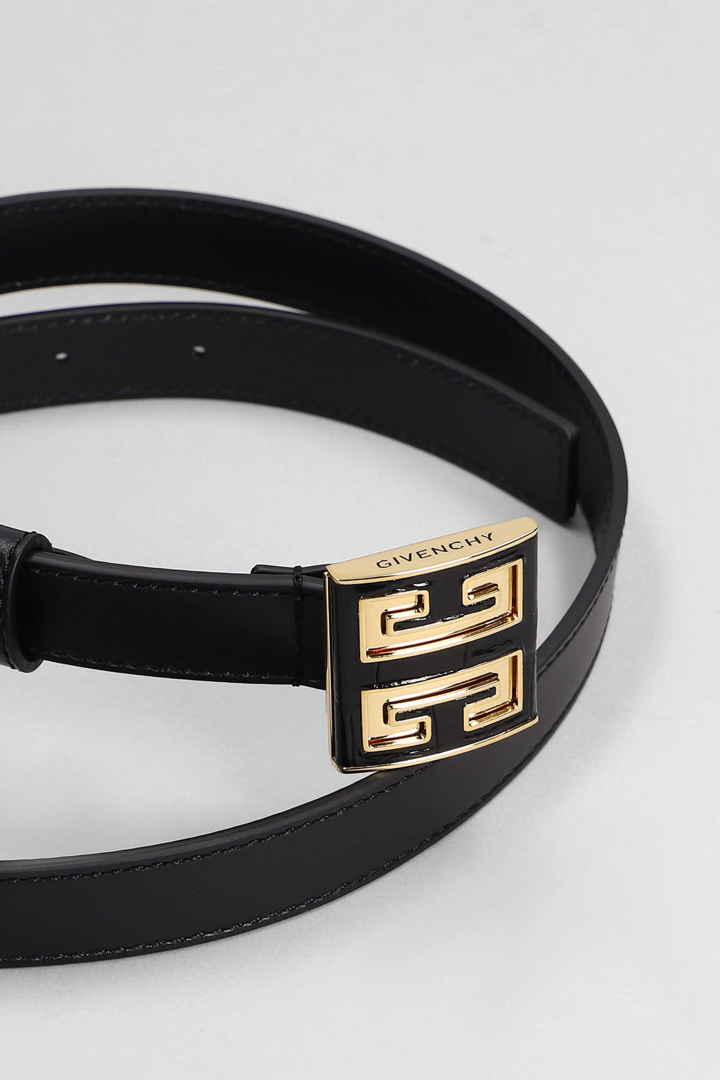 Shop Givenchy Belts In Black Leather