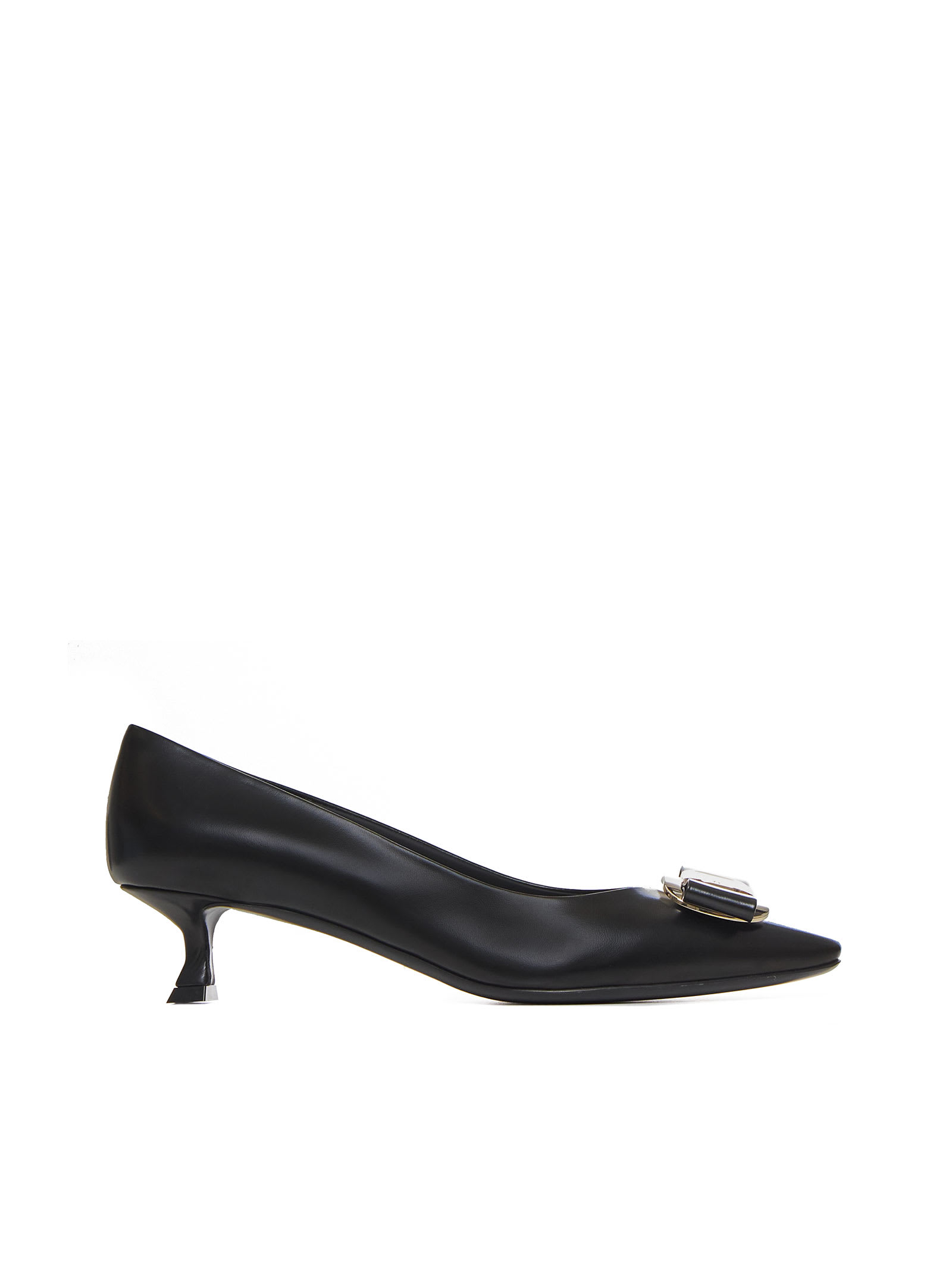 Shop Ferragamo High-heeled Shoe In Nero || Nero || Nero