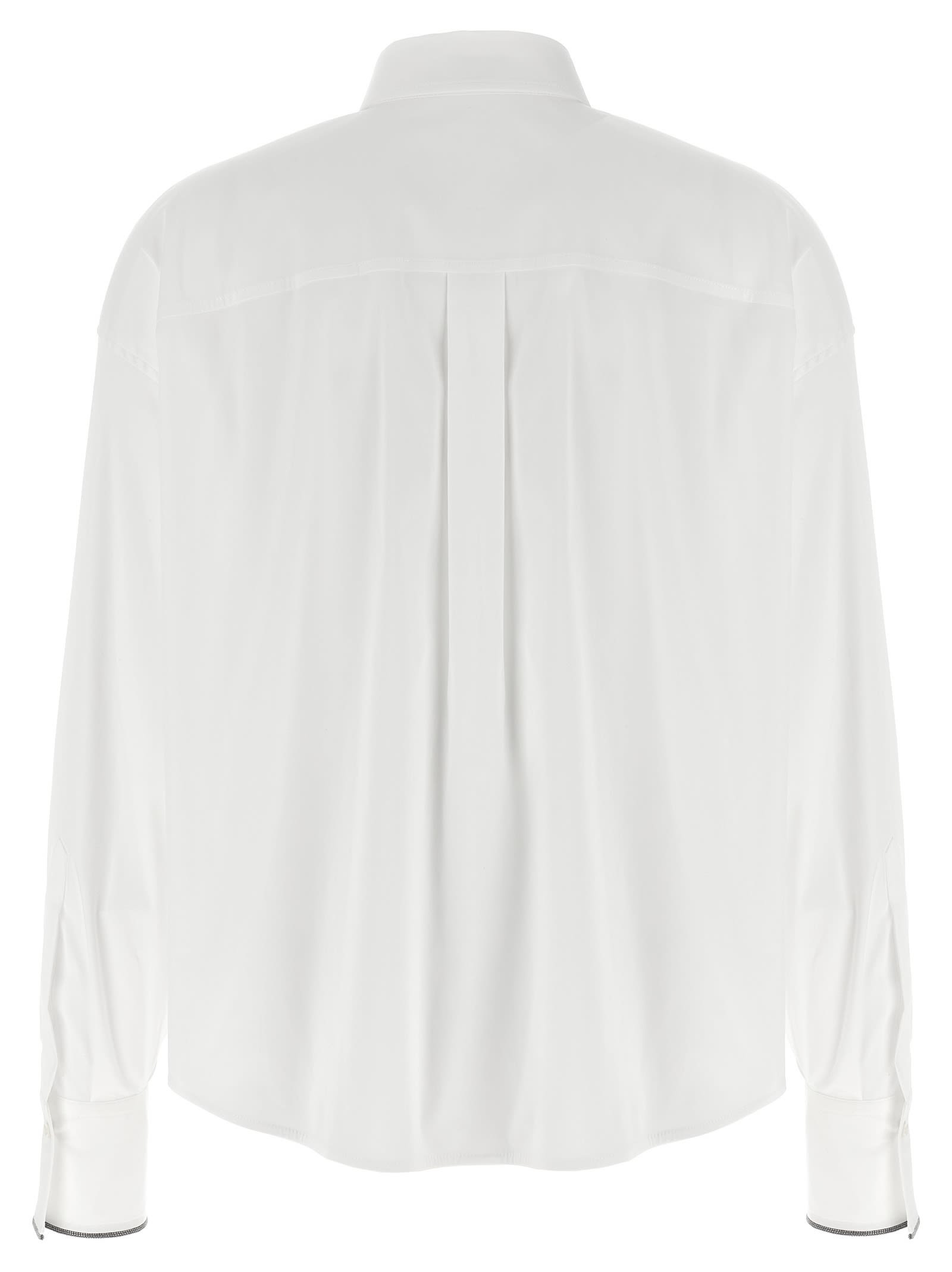 Brunello Cucinelli Monile Shirt Shirt And Blouse In White
